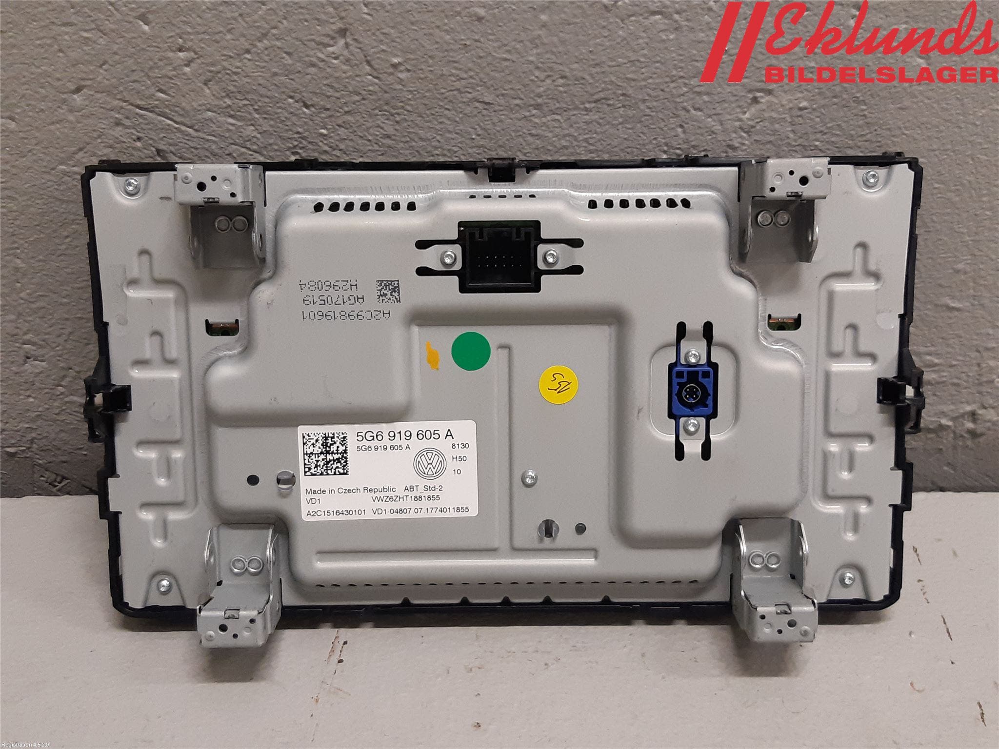 Volkswagen VW GOLF / E-GOLF VII 13-20 Cd Radio - Multimediapanel