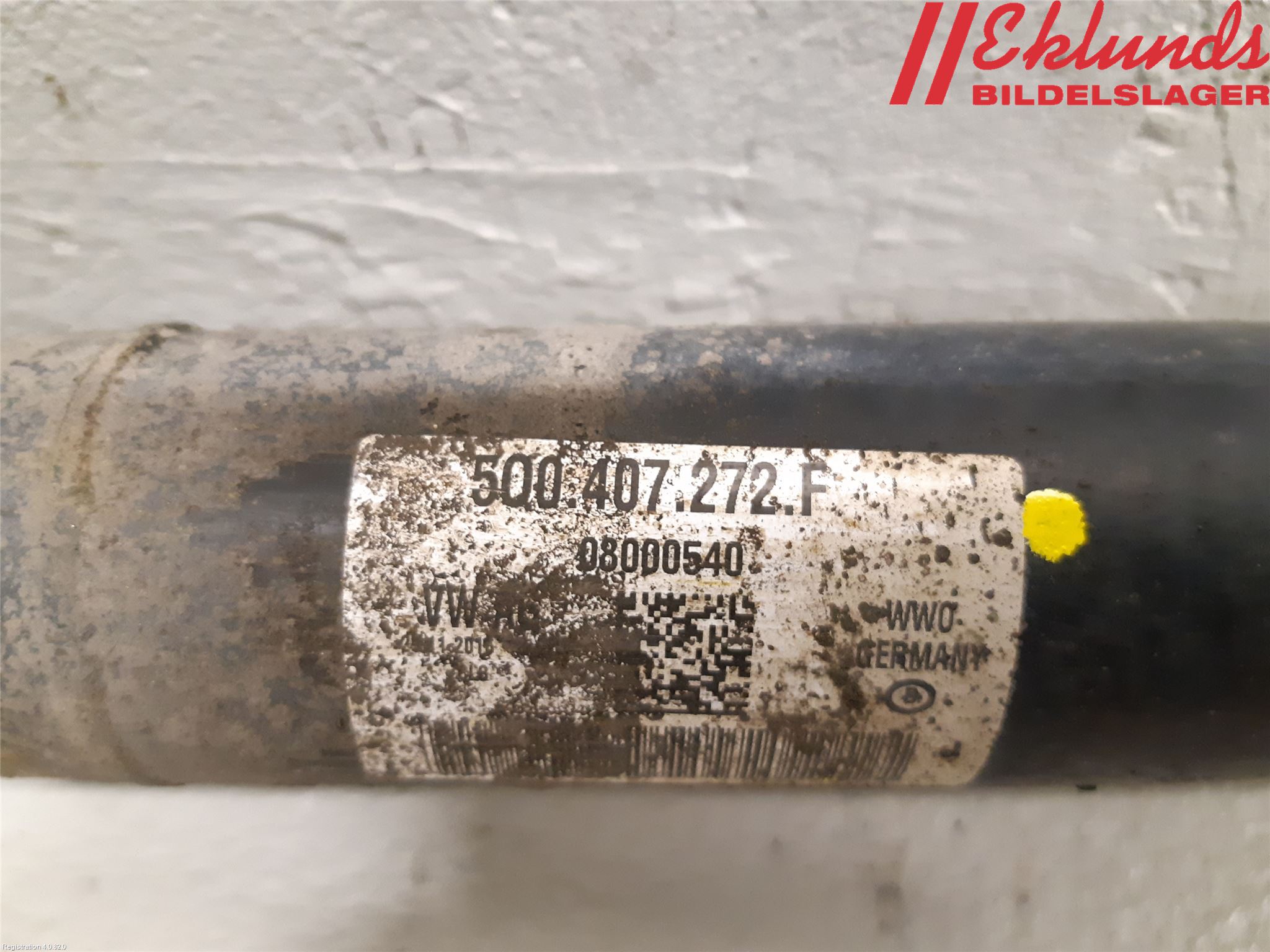 Volkswagen VW GOLF / E-GOLF VII 13-20 Drivaxel Fram Höger