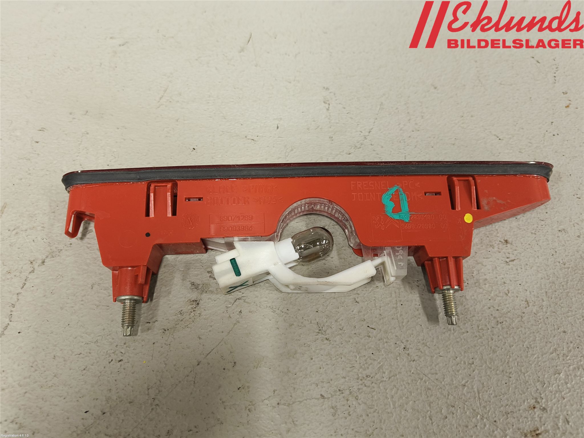 Citroen BERLINGO 08-18 Bromsljus Bakruta