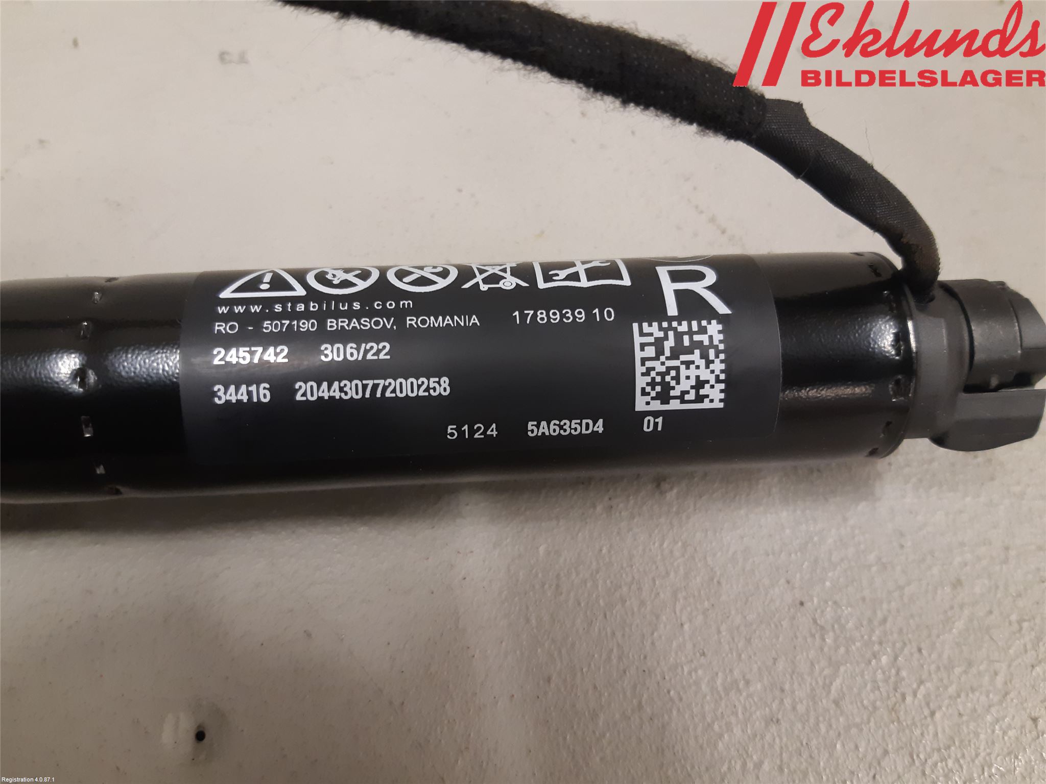 BMW iX I20 22- Gasfjäder Baklucka