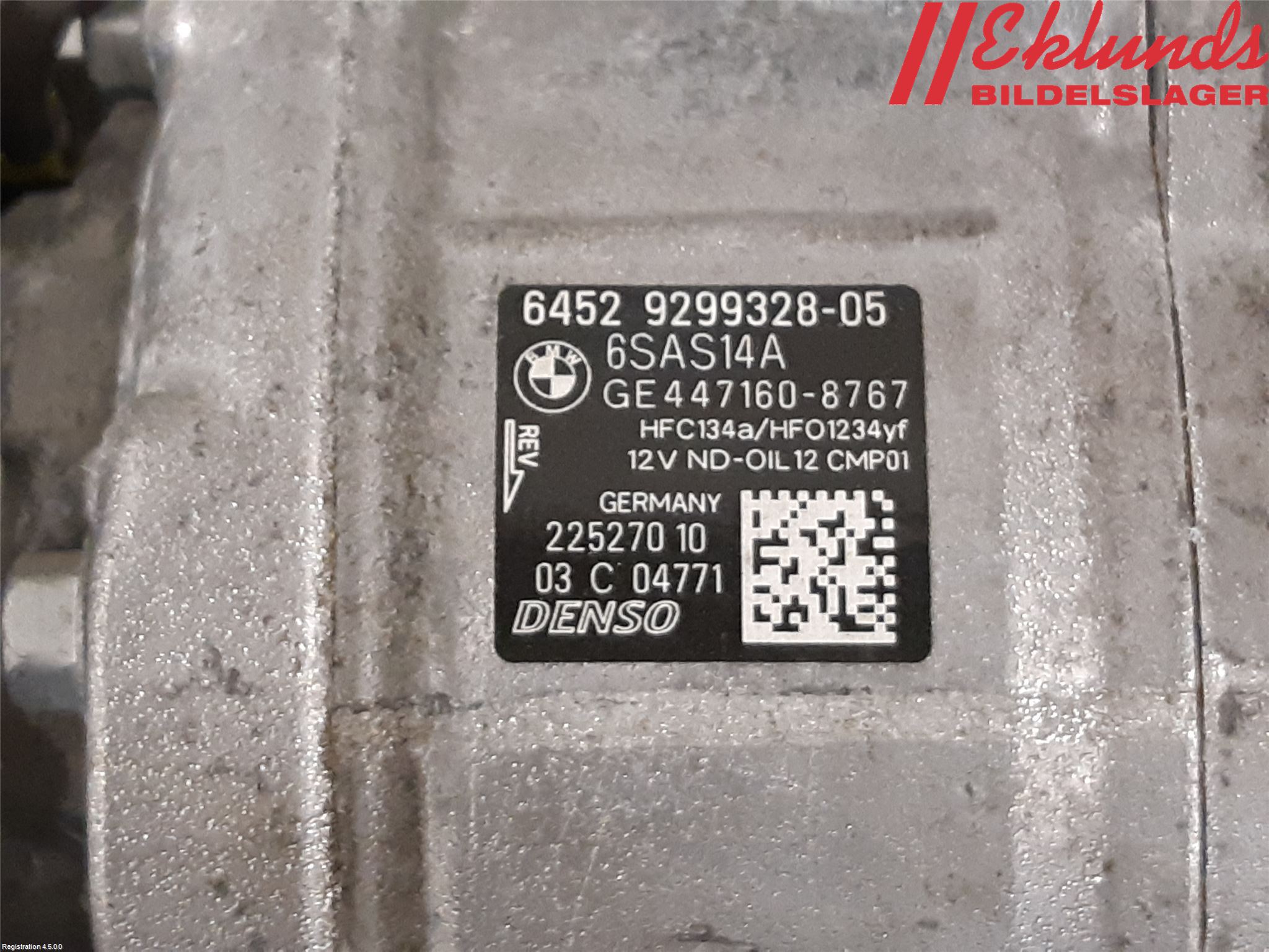 BMW 1 F20/F21 11-19 Ac Kompressor