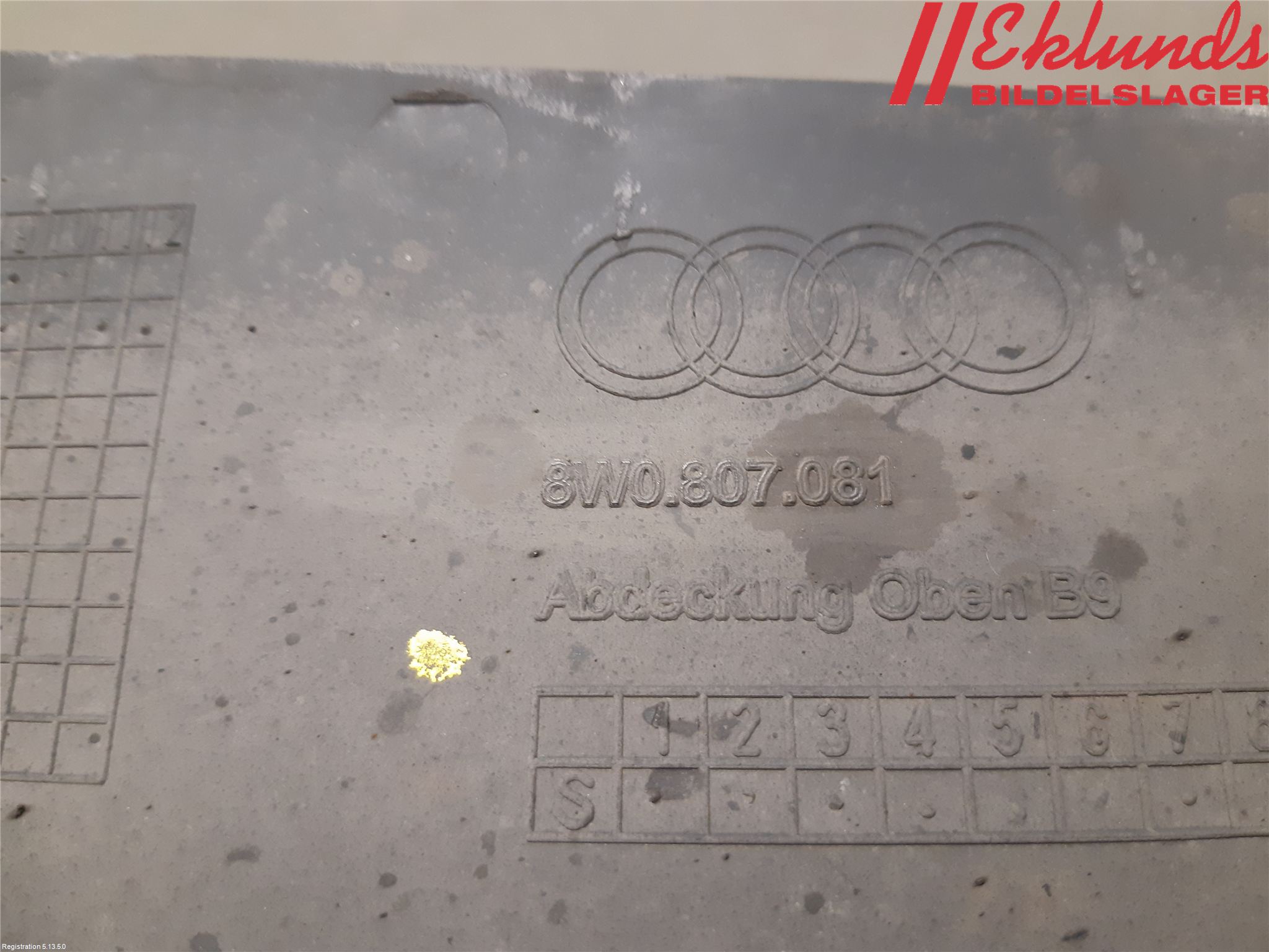 Audi A4/S4 B9 16-19 Täckplast Front