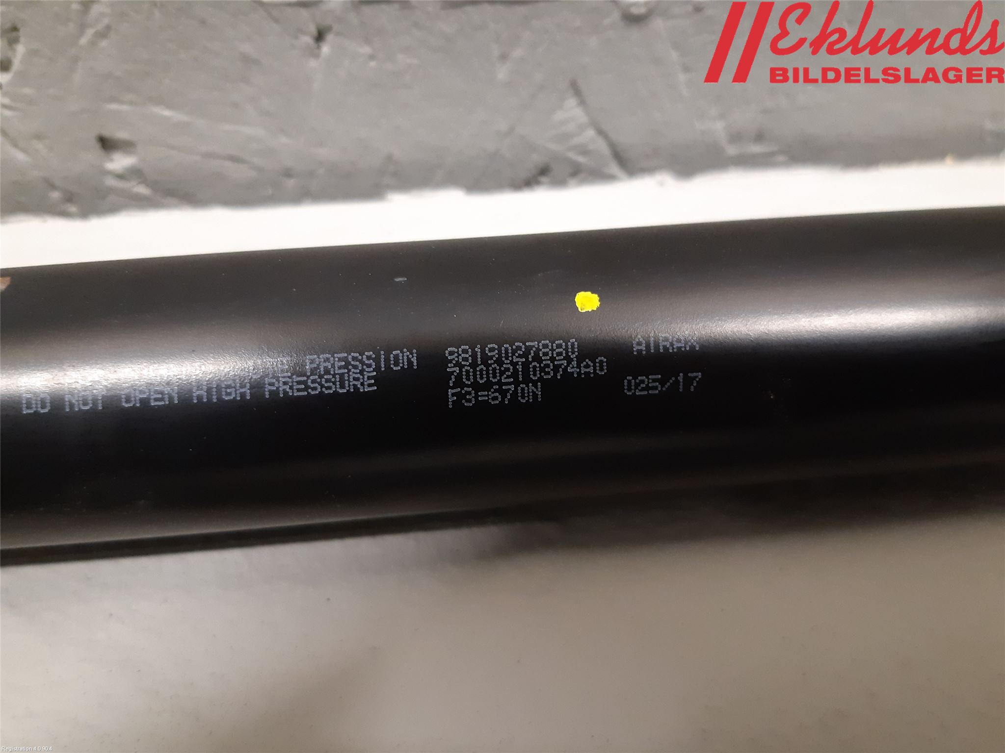 Citroen BERLINGO 08-18 Gasfjäder Baklucka