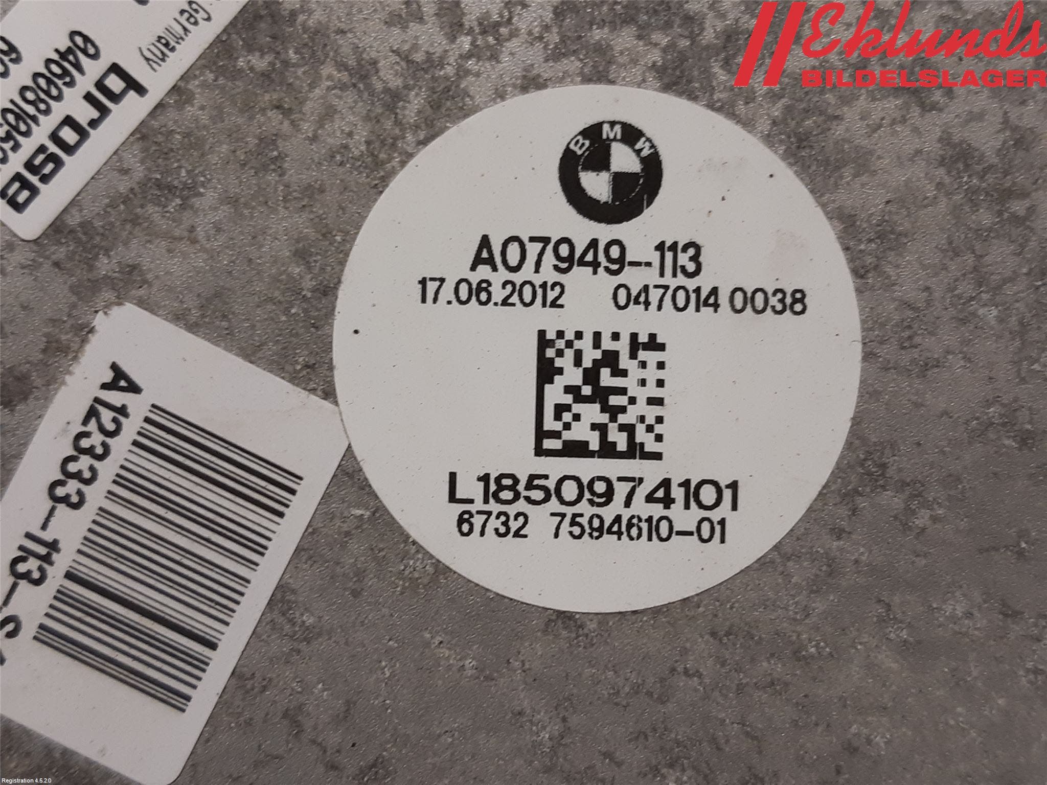 BMW 5 F10/F11/F18 09-17 Kylfläkt El