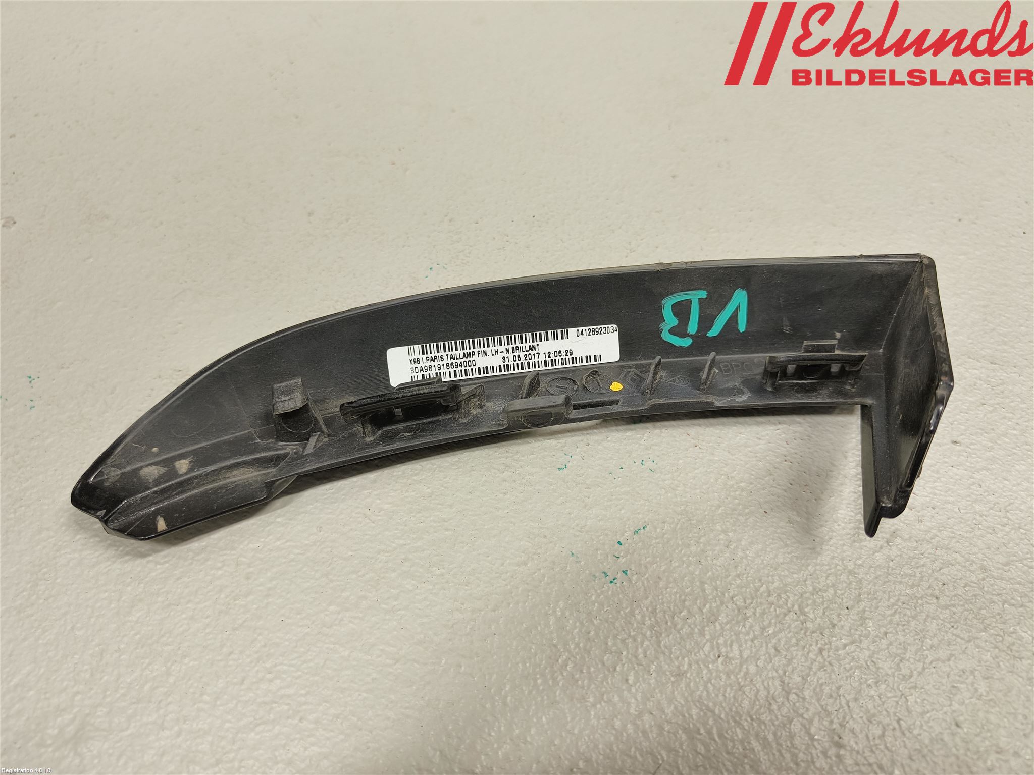 Renault CLIO IV 16-19 Bakljussarg