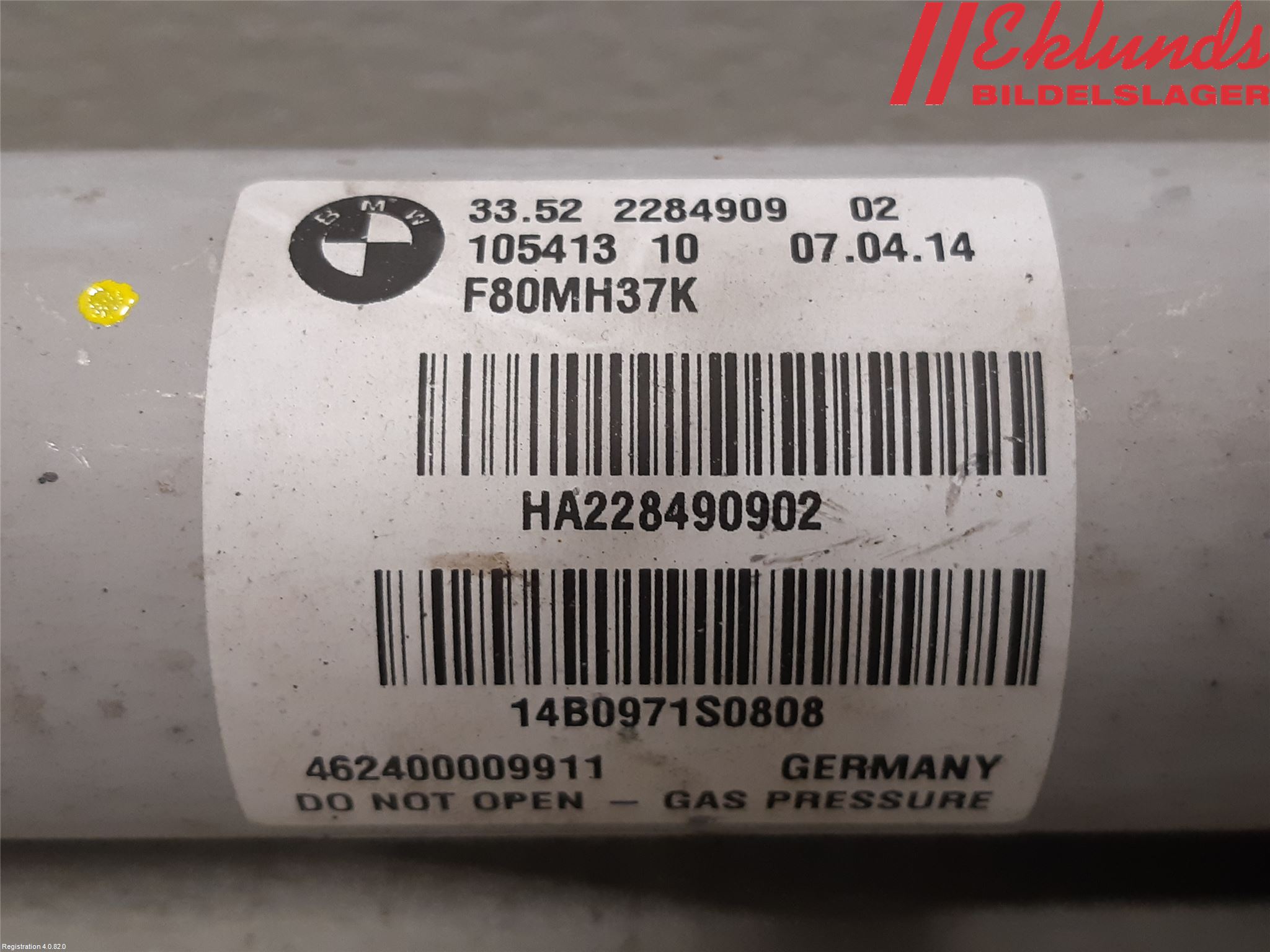BMW 4 F32/F33/F82/F83 13-20 Stötdämpare Bak