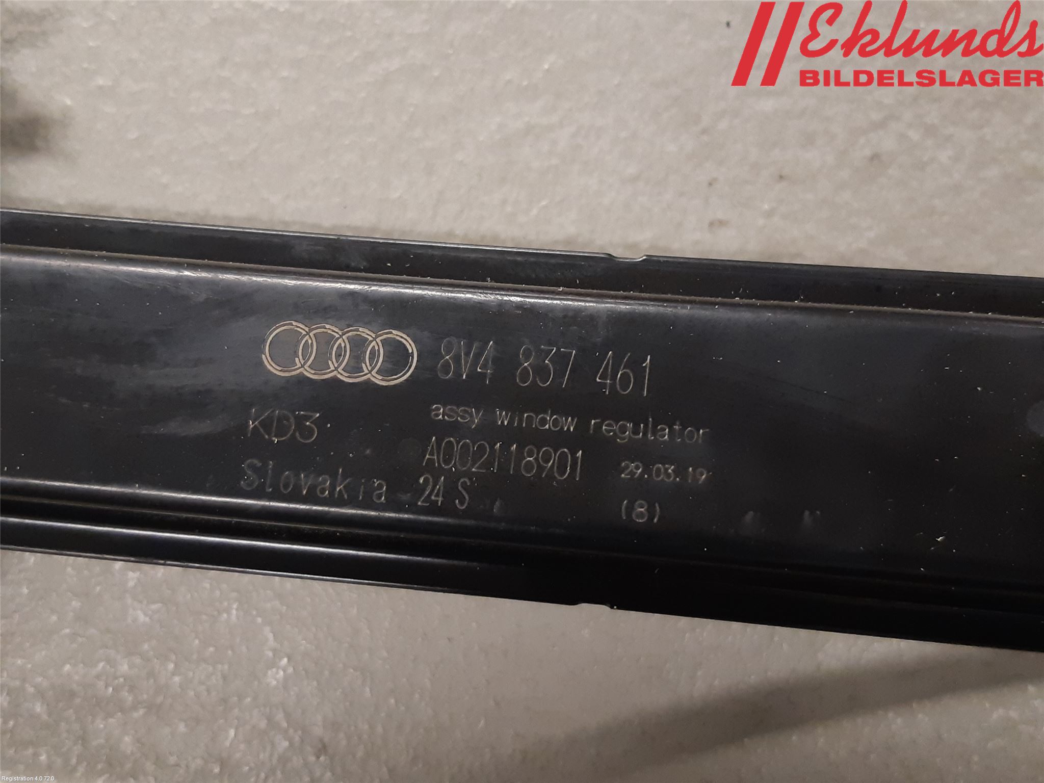 Audi A3/S3 8V 13-20 Fönsterhiss El Kompl