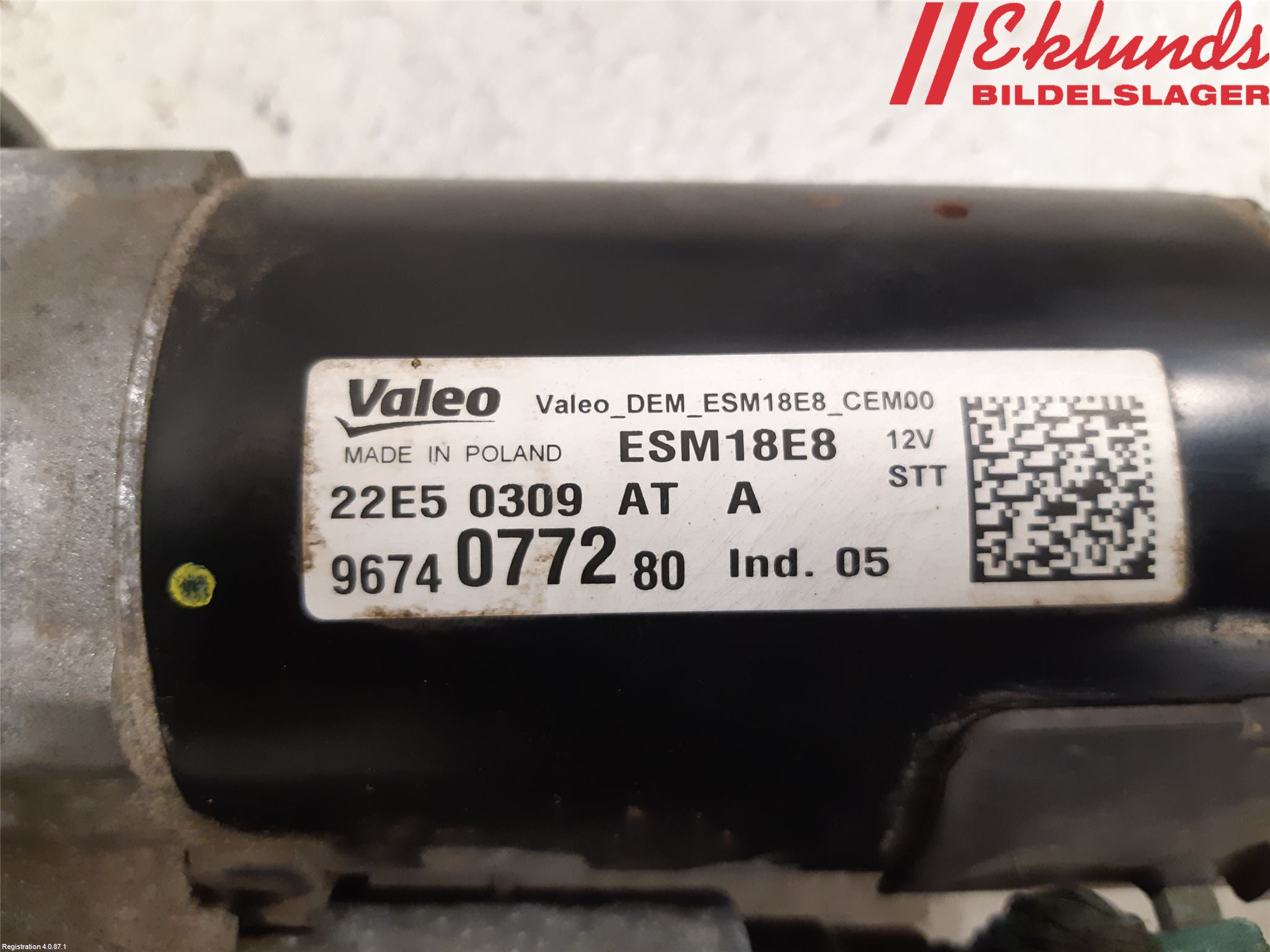 Peugeot 308 14-21 Startmotor