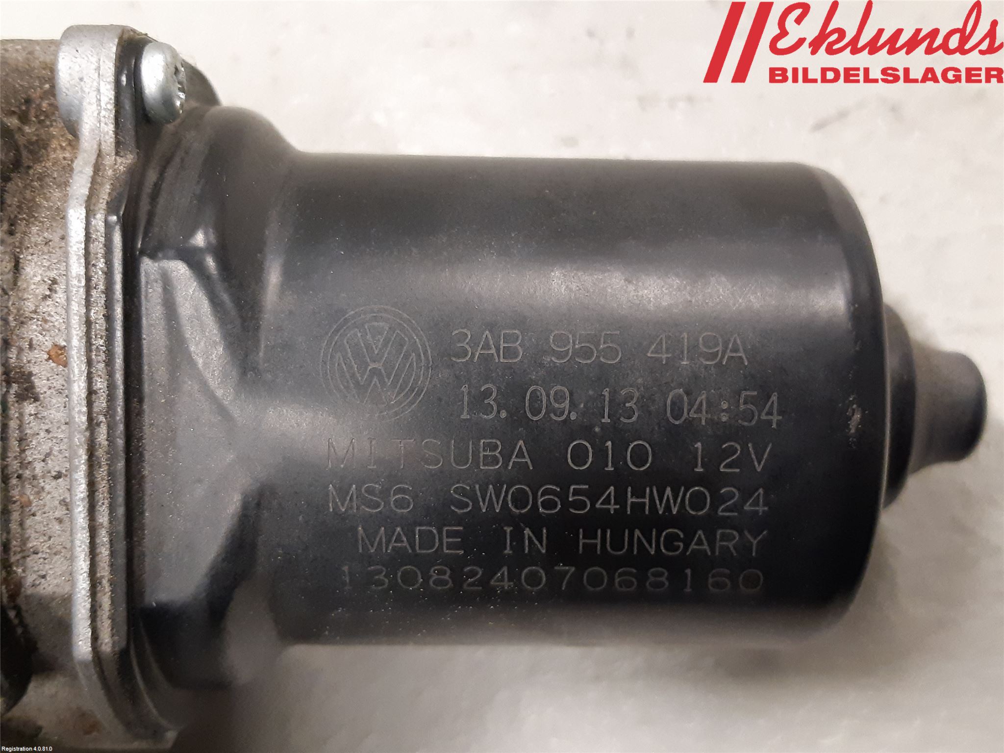 Volkswagen VW PASSAT 11-14 Torkarmotor Vindruta