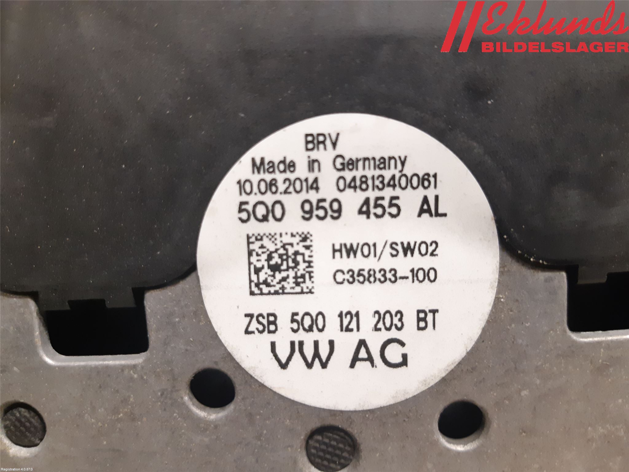 Volkswagen VW GOLF SPORTSVAN 15-20 Kylfläkt El