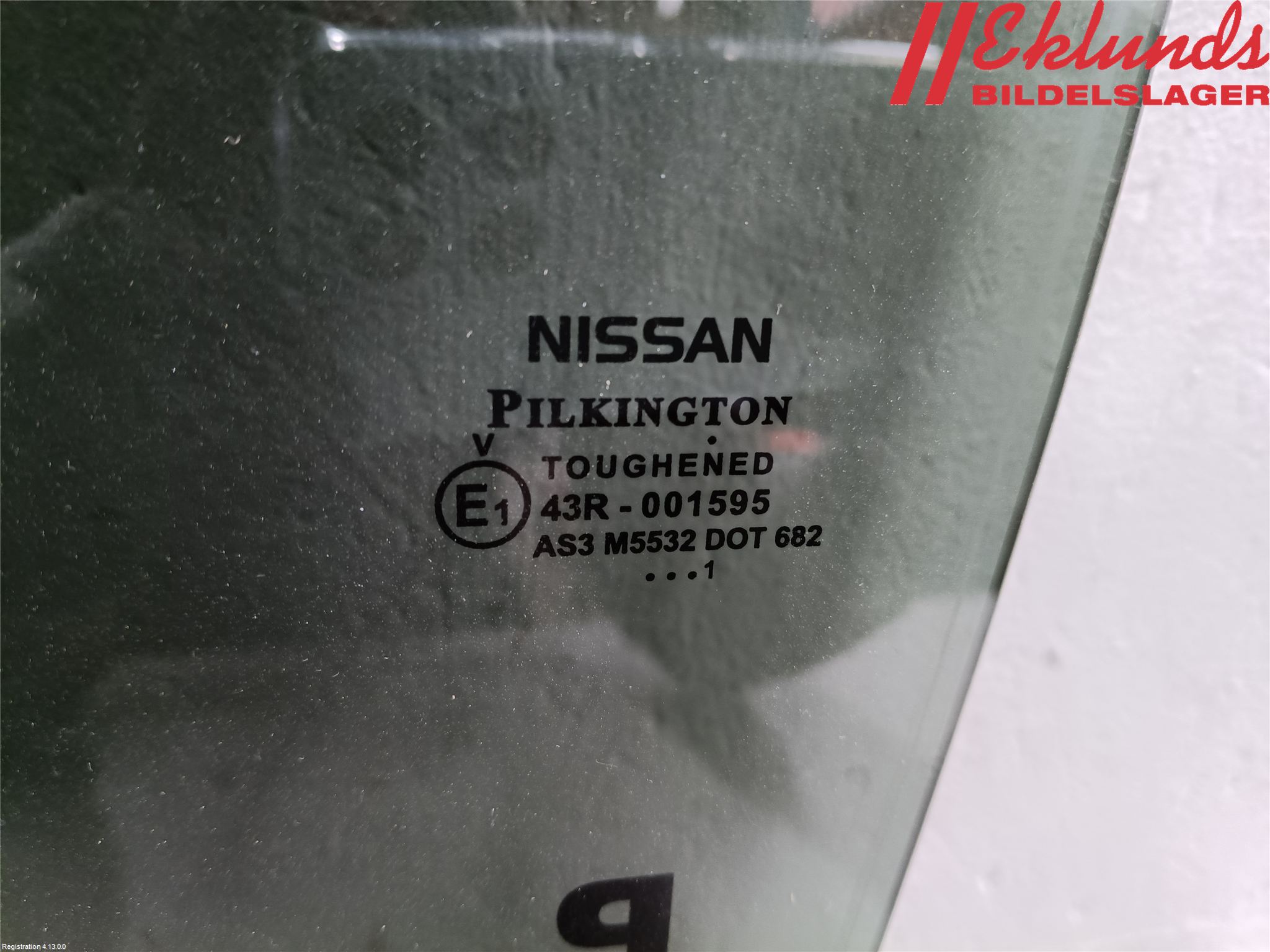 Nissan LEAF 18- Dörruta Bak Vänster