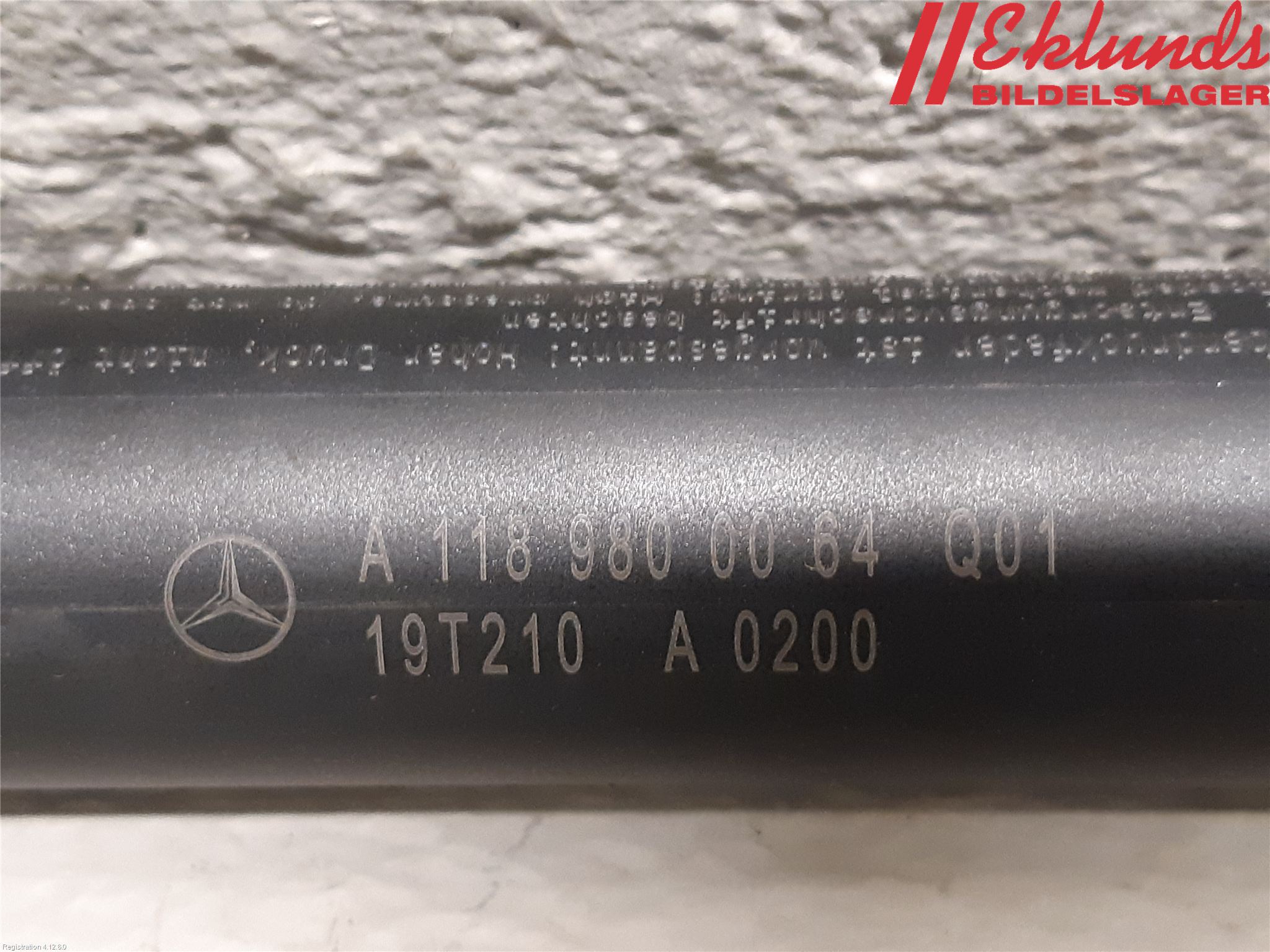 Mercedes-Benz MB CLA-KLASS (C118/X118) 19- Gasfjäder Baklucka