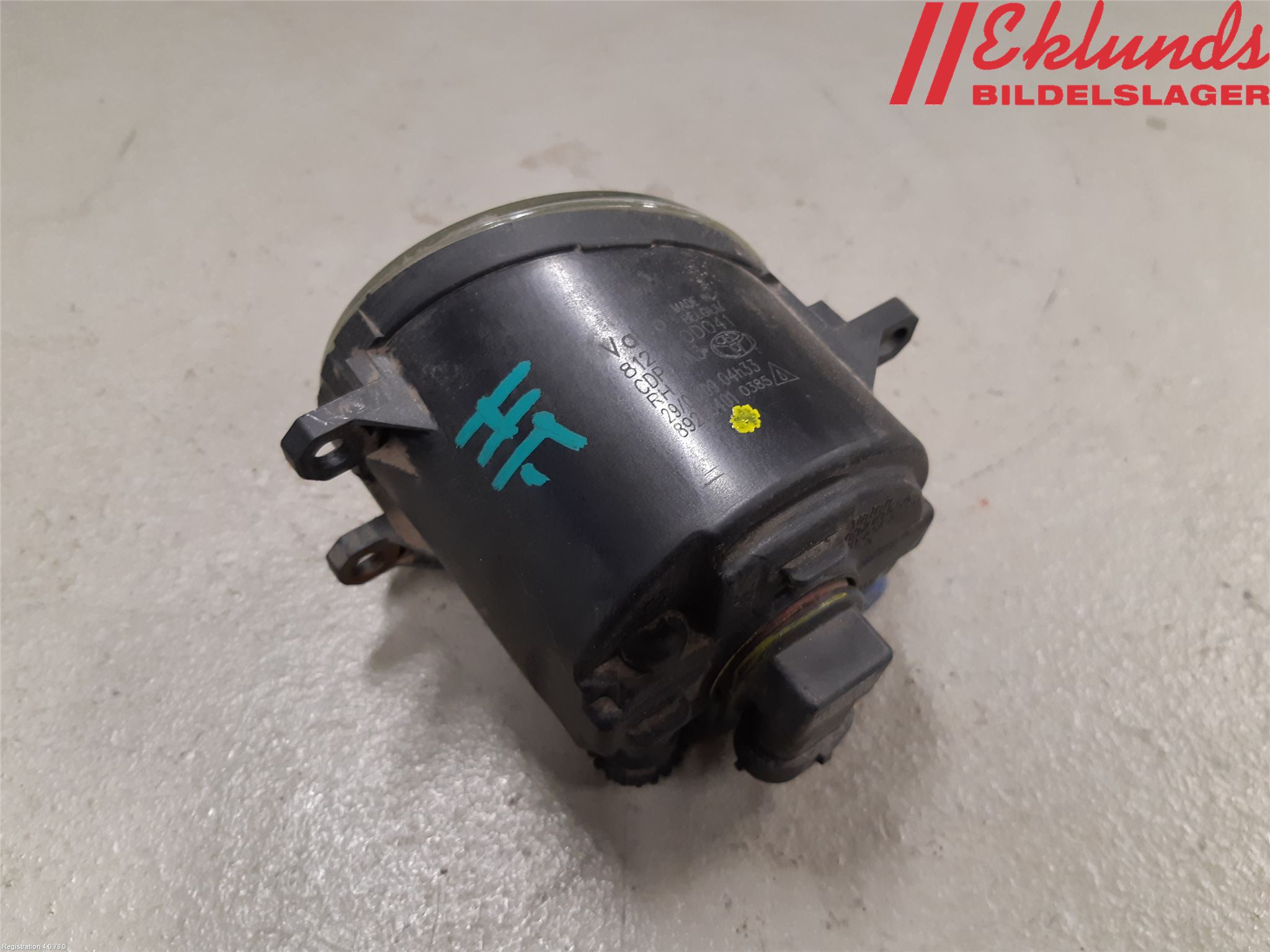 Toyota AURIS 10-12 Dimljus-Varselljus Fram