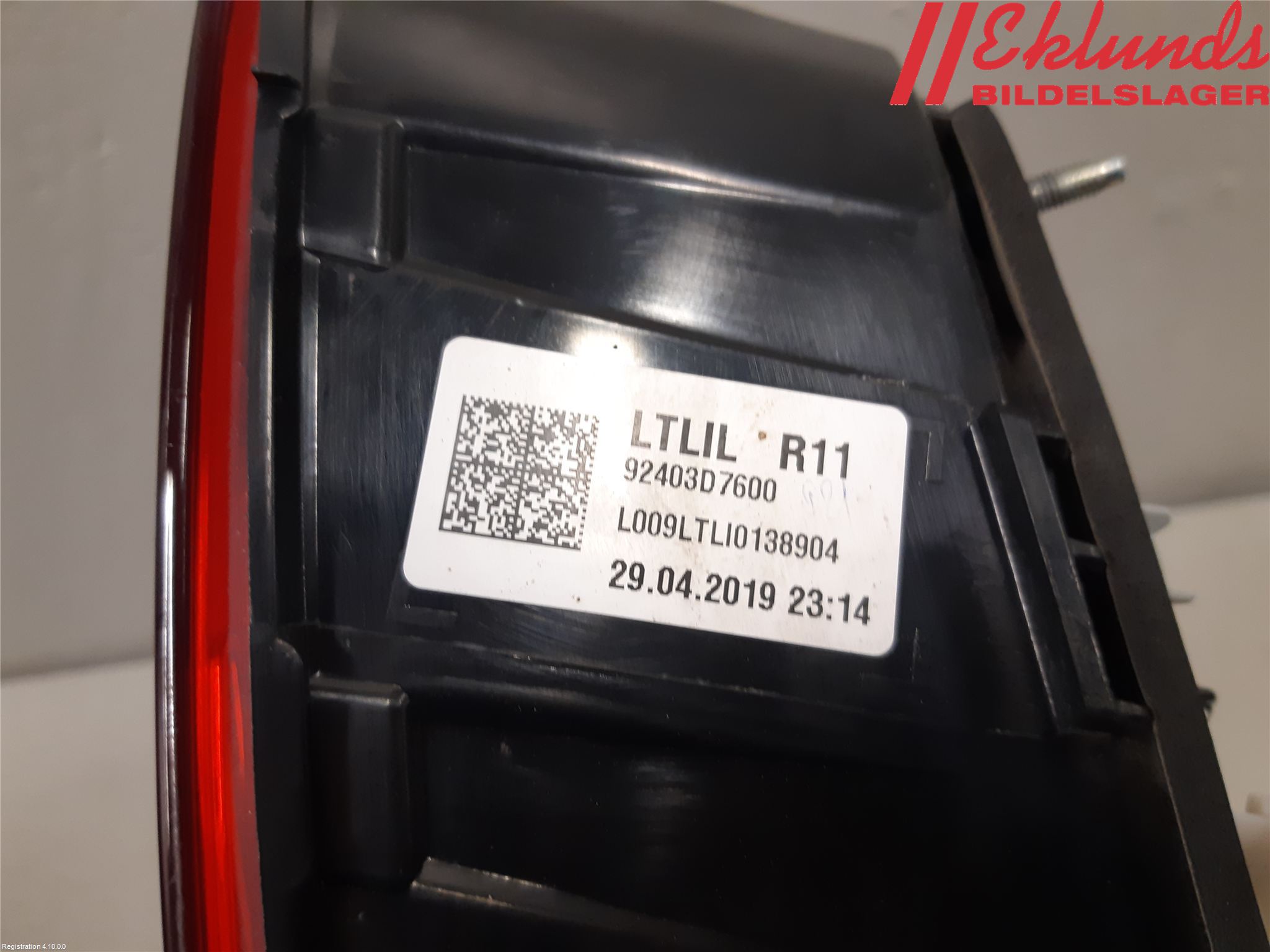 Hyundai TUCSON 05- Bakljus Lucka Vä