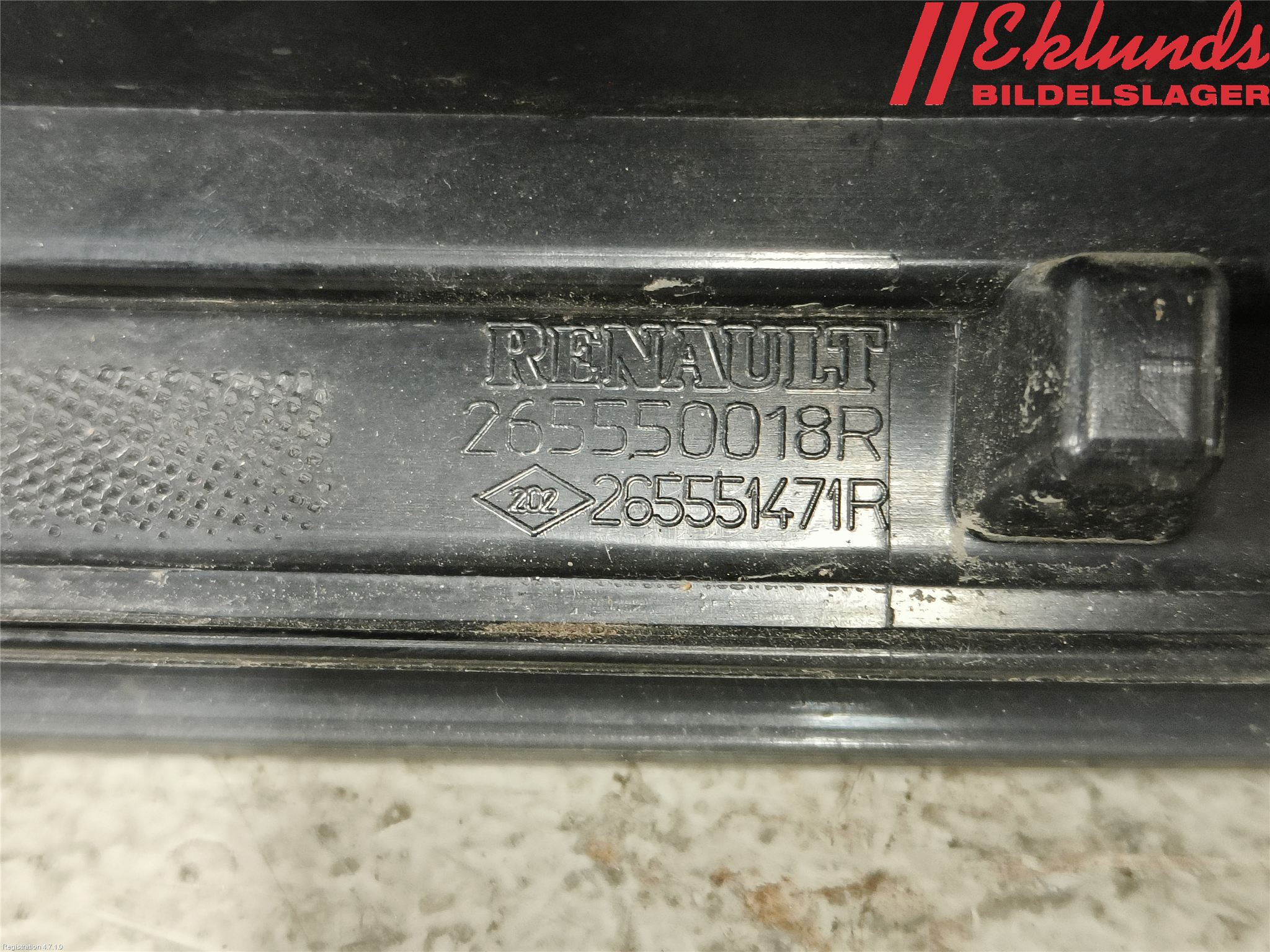 Renault SCÉNIC III / GRAND SCÉNIC 09-16 Bakljus Lucka Vä
