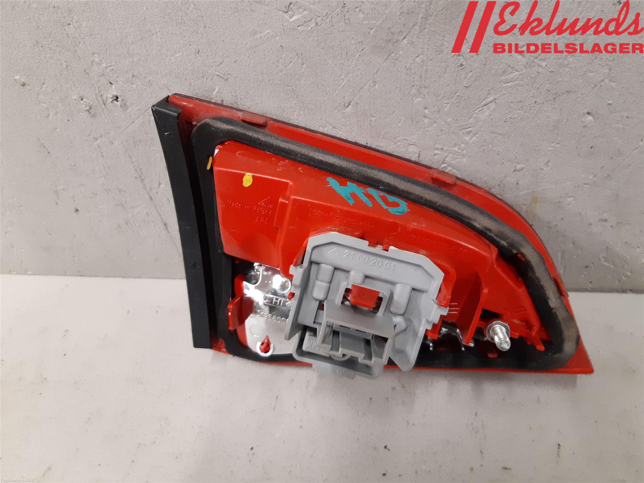 Audi A4/S4 08-11 Bakljus Lucka Hö