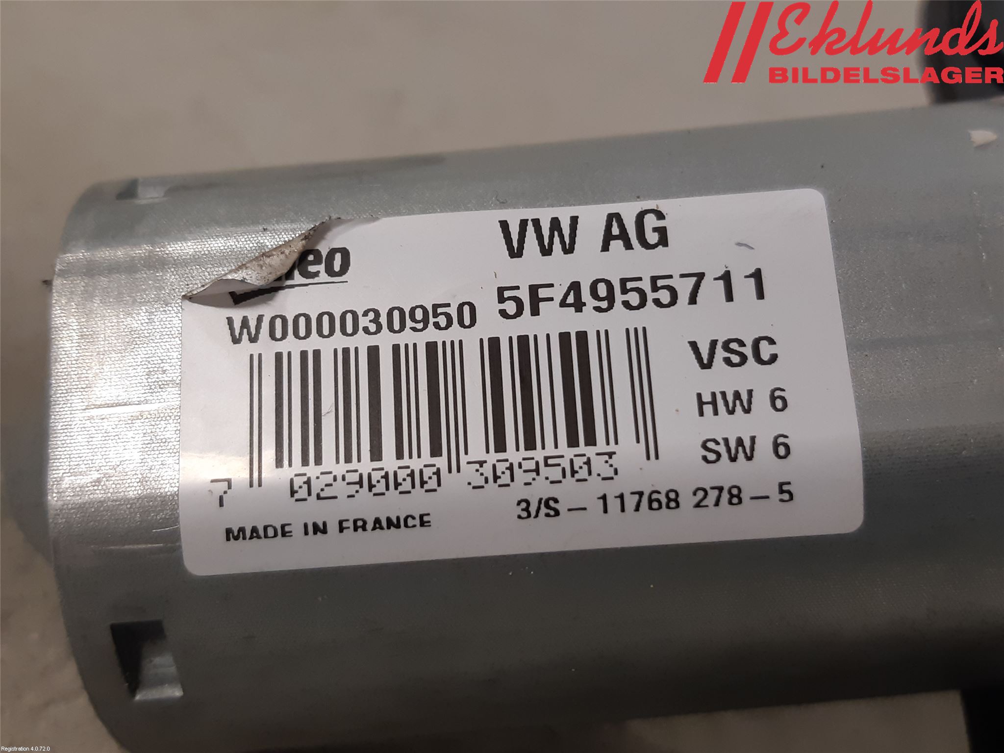 Skoda FABIA 15-21 Torkarmotor Baklucka