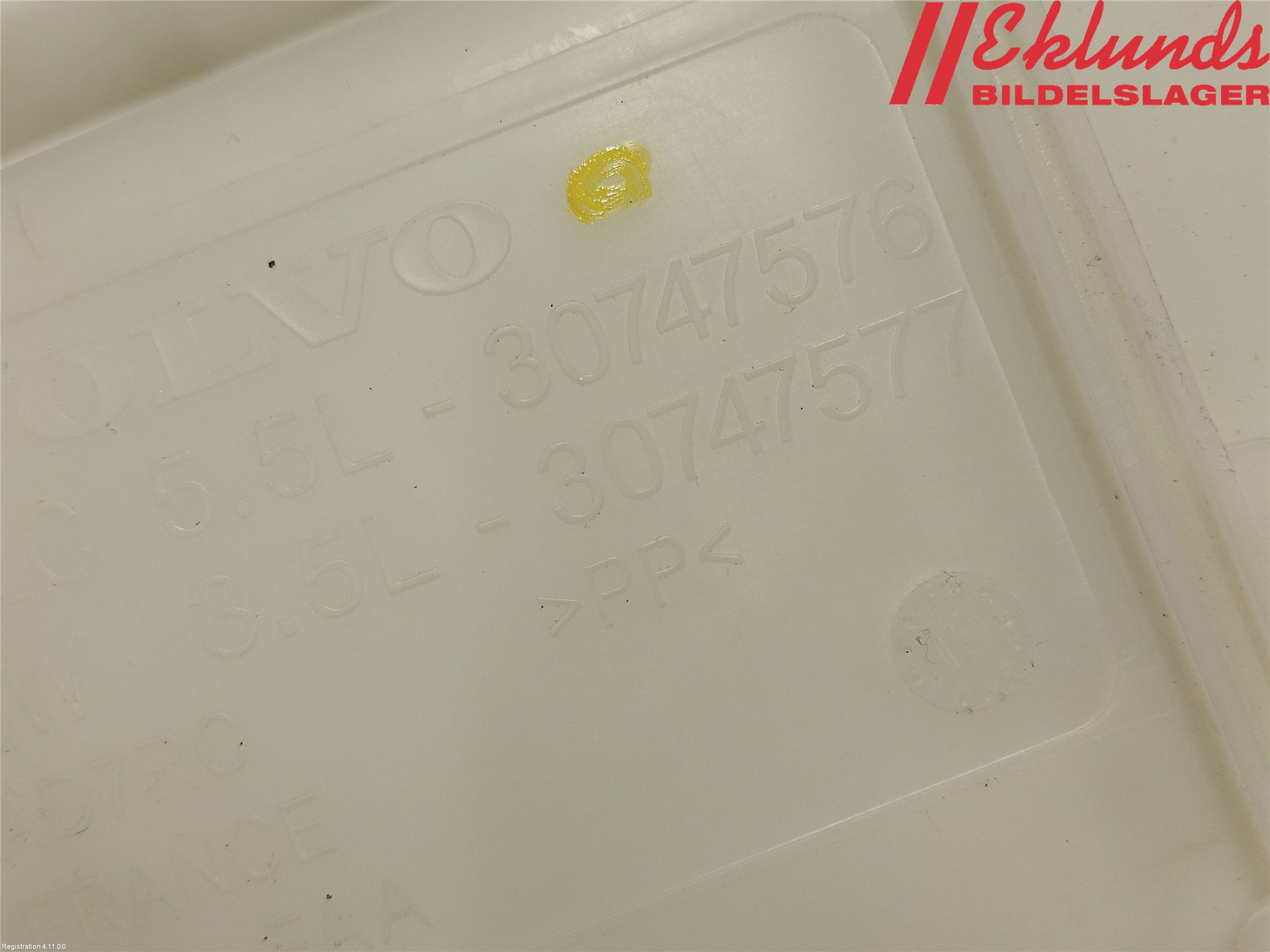 Volvo V60 19- Spolartank Vindruta