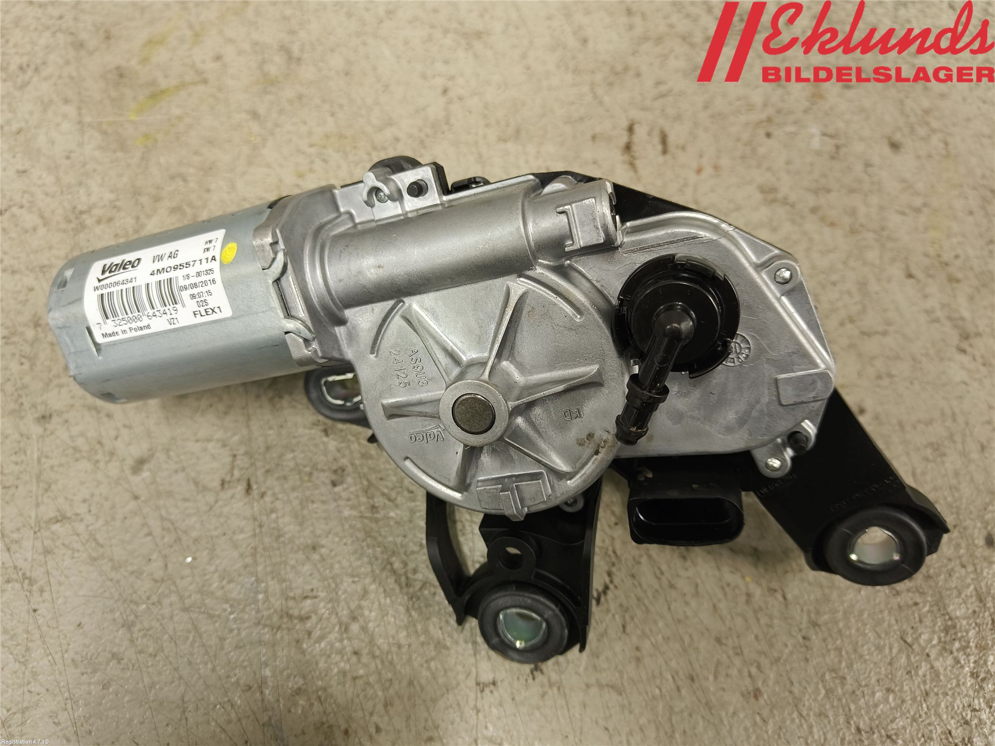 Audi A4/S4 B9 16-19 Torkarmotor Baklucka