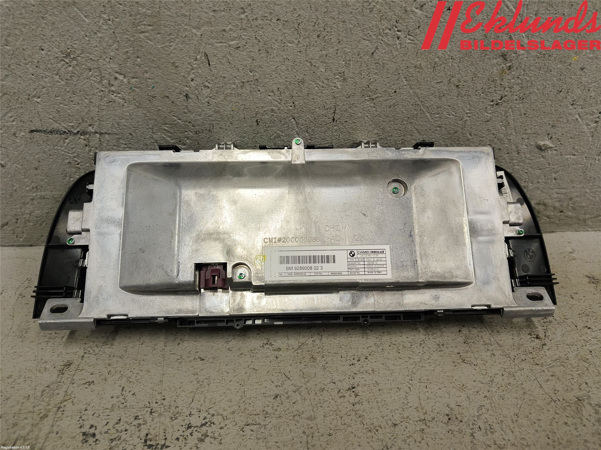 BMW 5 F10/F11/F18 09-17 Bildskärm