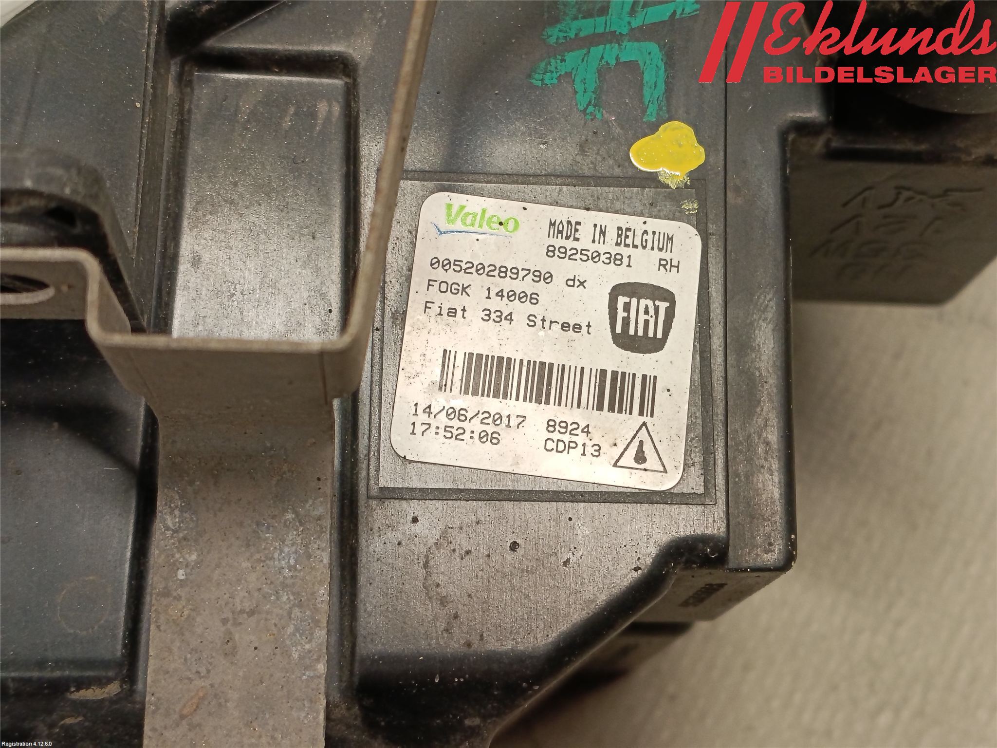 Fiat 500X 15- Dimljus-Varselljus Fram