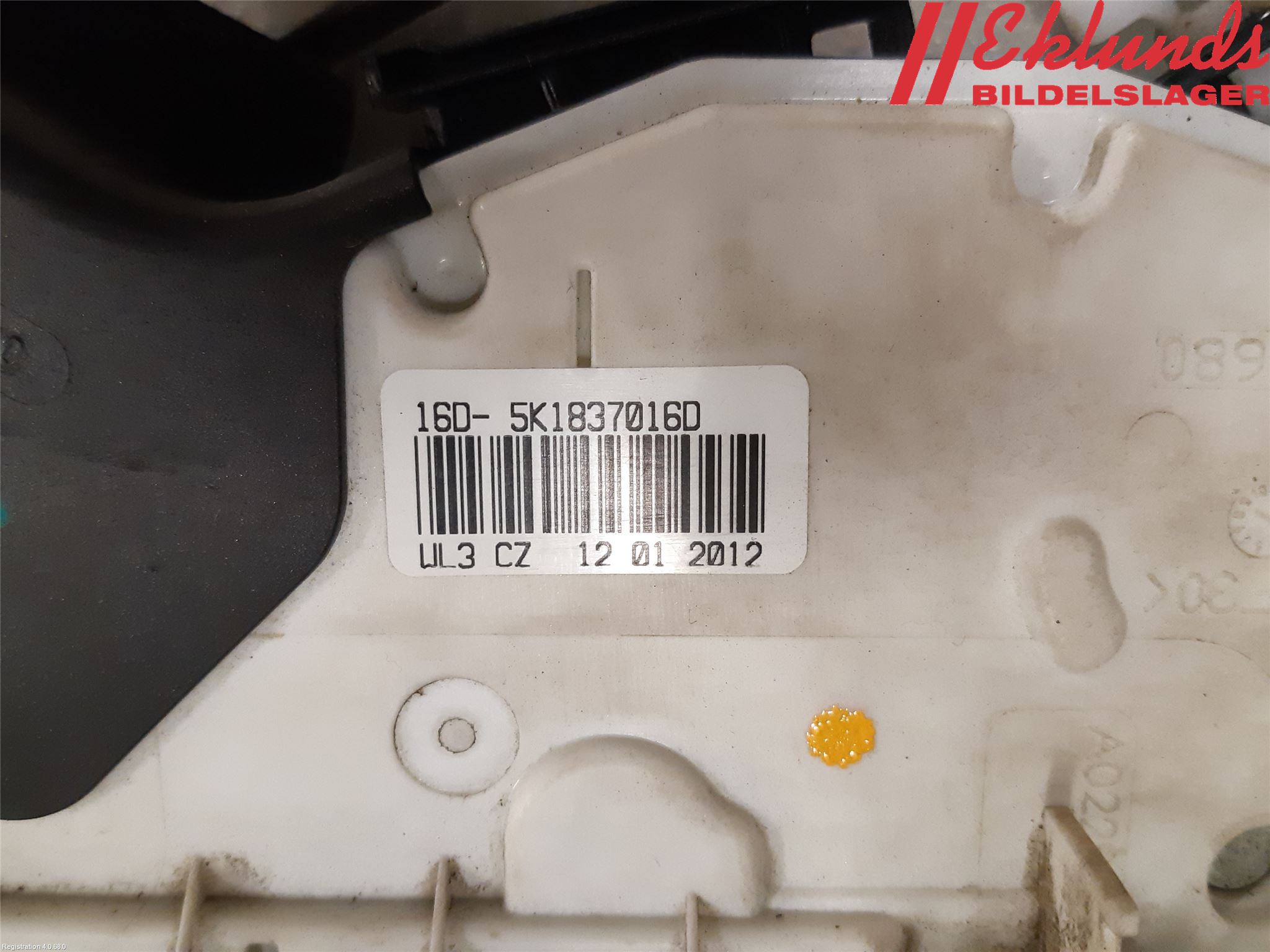 Volkswagen VW POLO 10-17 Låskista-Dörrlås