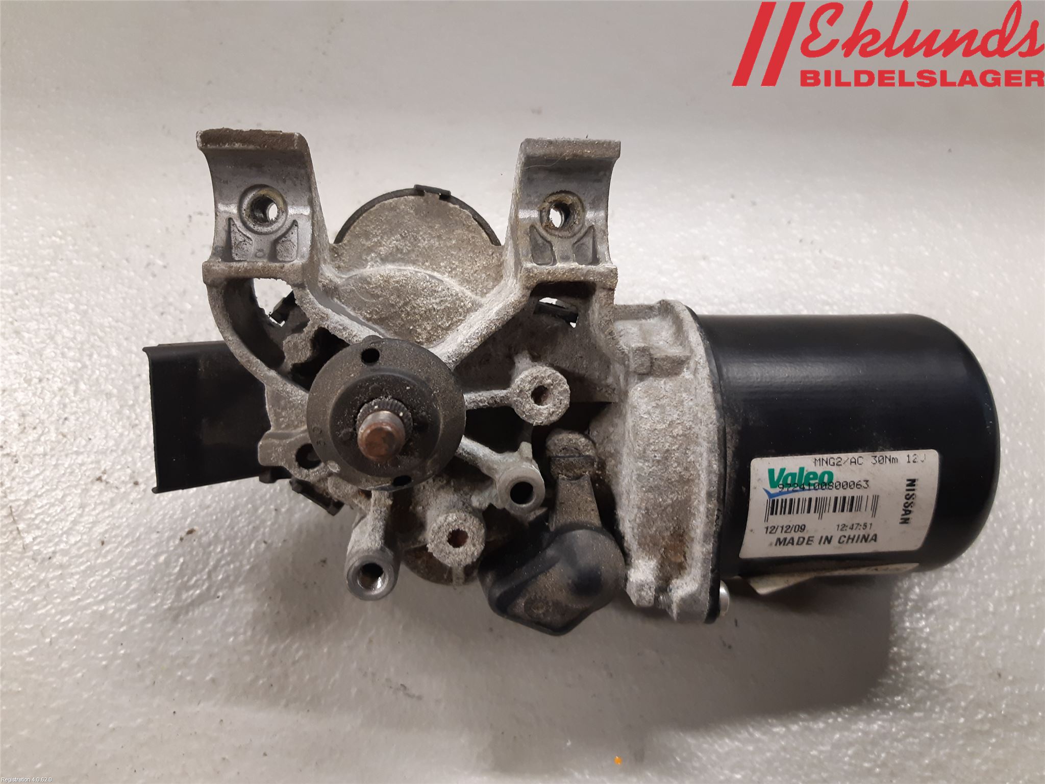 Nissan JUKE 10-14 Torkarmotor Vindruta