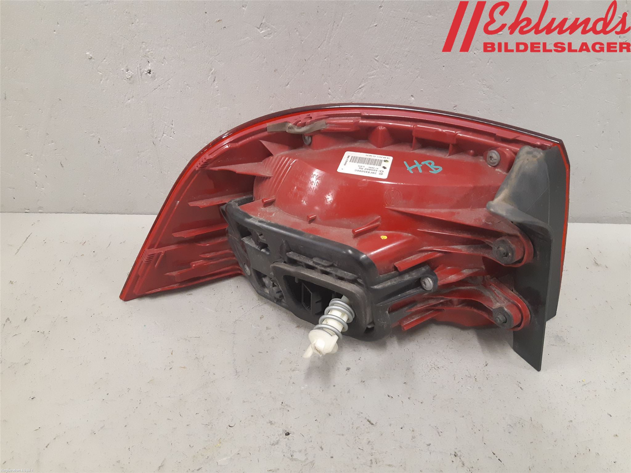 Volkswagen VW PASSAT 11-14 Bakljus Höger