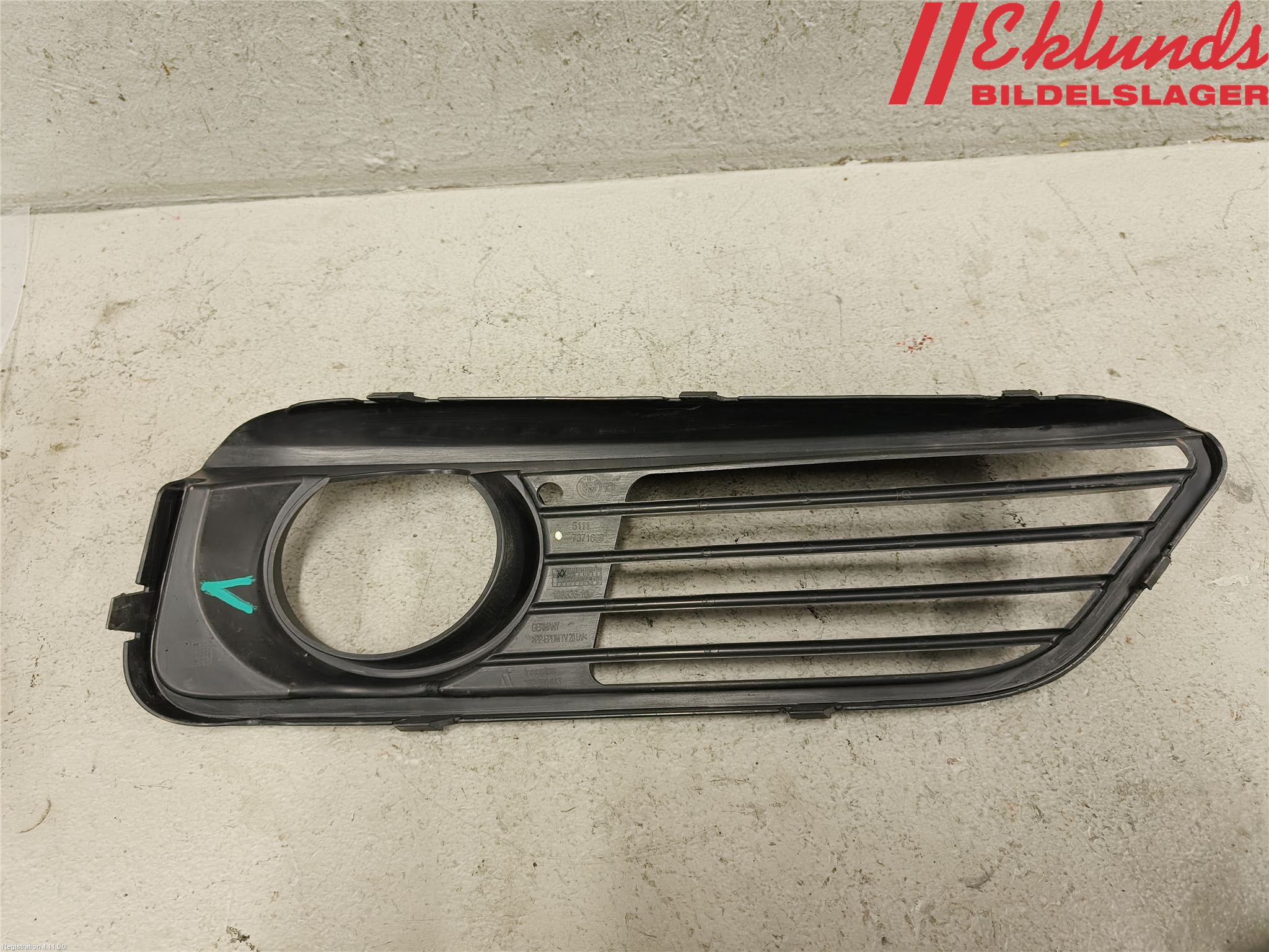 BMW 1 F20/F21 11-19 Dimljussarg Fram