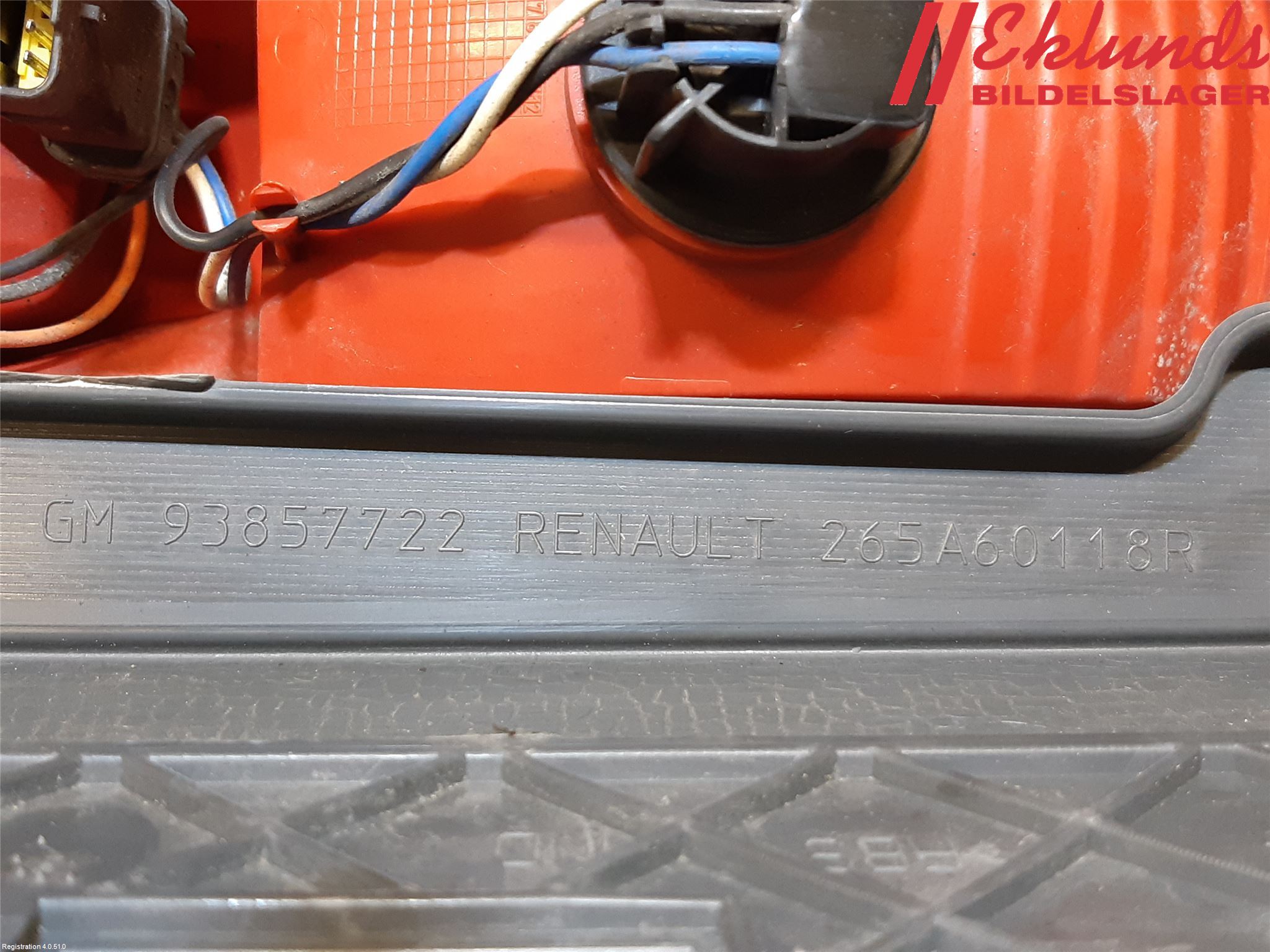 Opel VIVARO 01-14 Bakljus Vänster