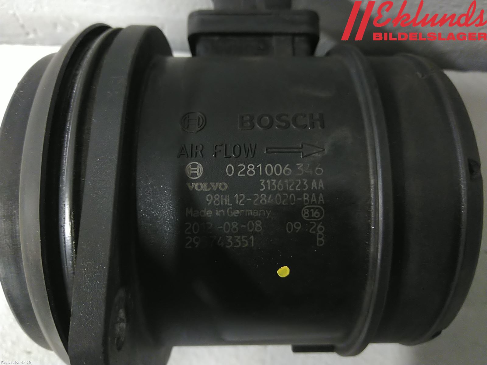 Volvo V70 08-13 Injluftmassamätare