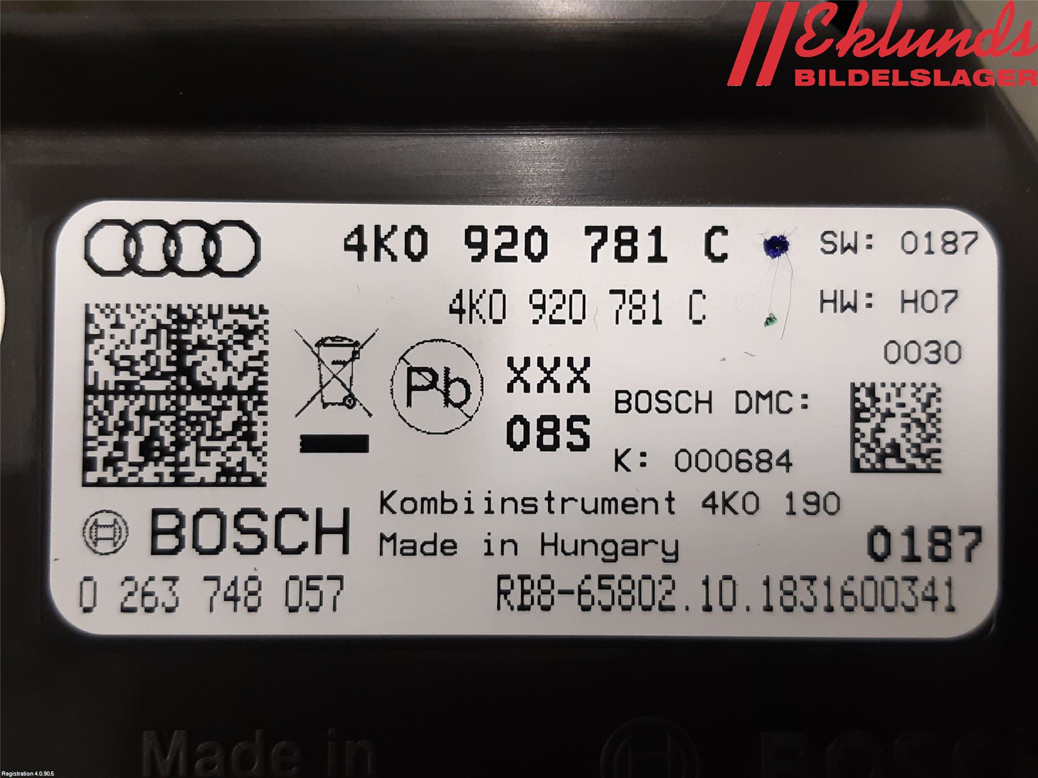 Audi A6 F2/C8 19- Instrument Komb
