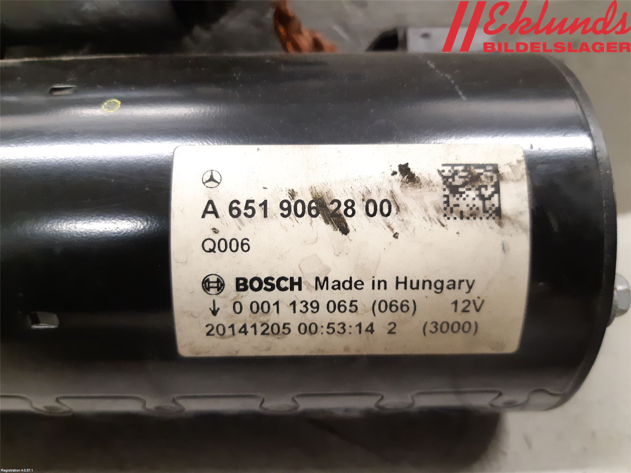 Mercedes-Benz MB C-KLASS (W205) 14-21 Startmotor Diesel