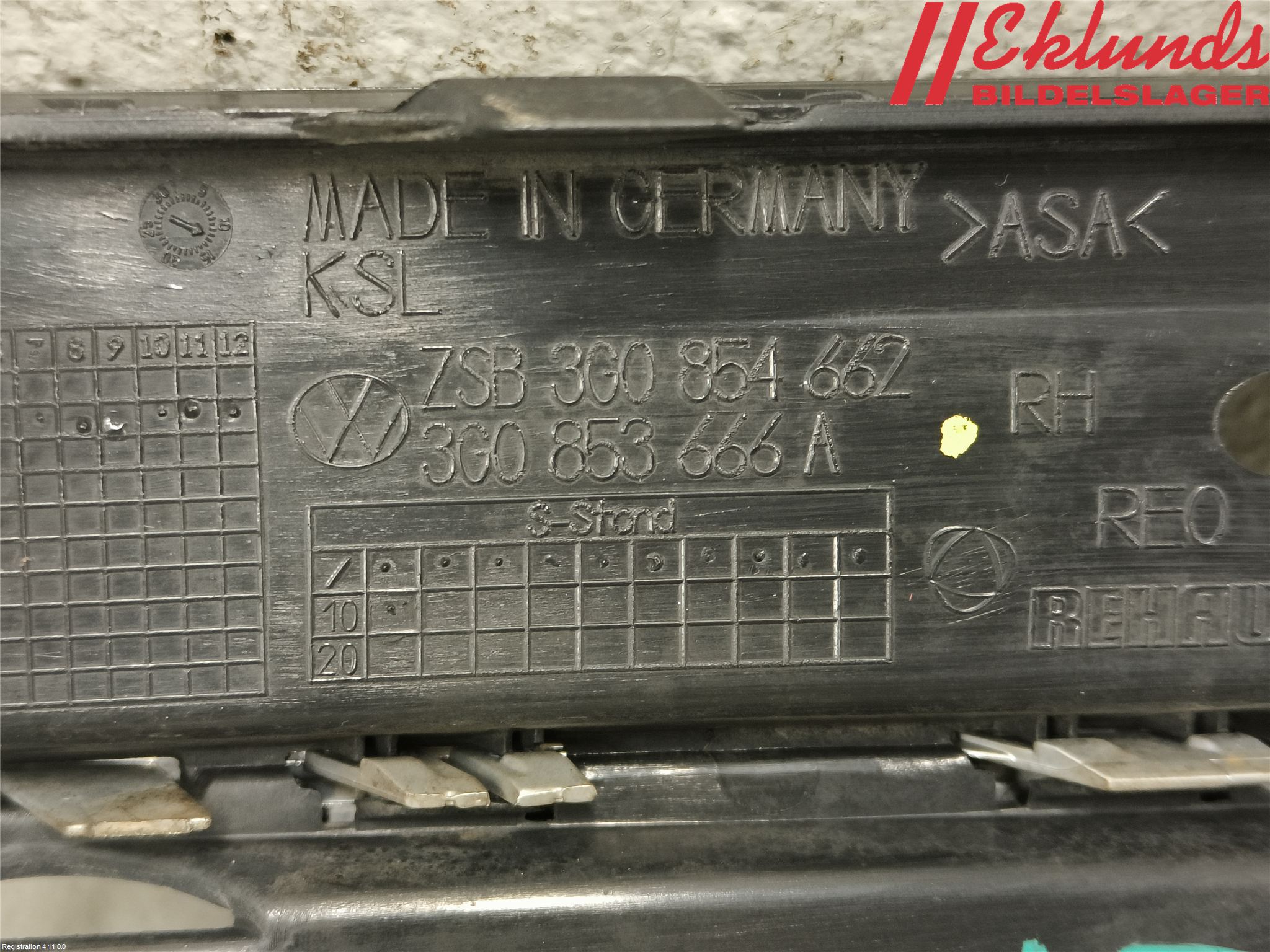 Volkswagen VW PASSAT 15-19 Dimljussarg Fram