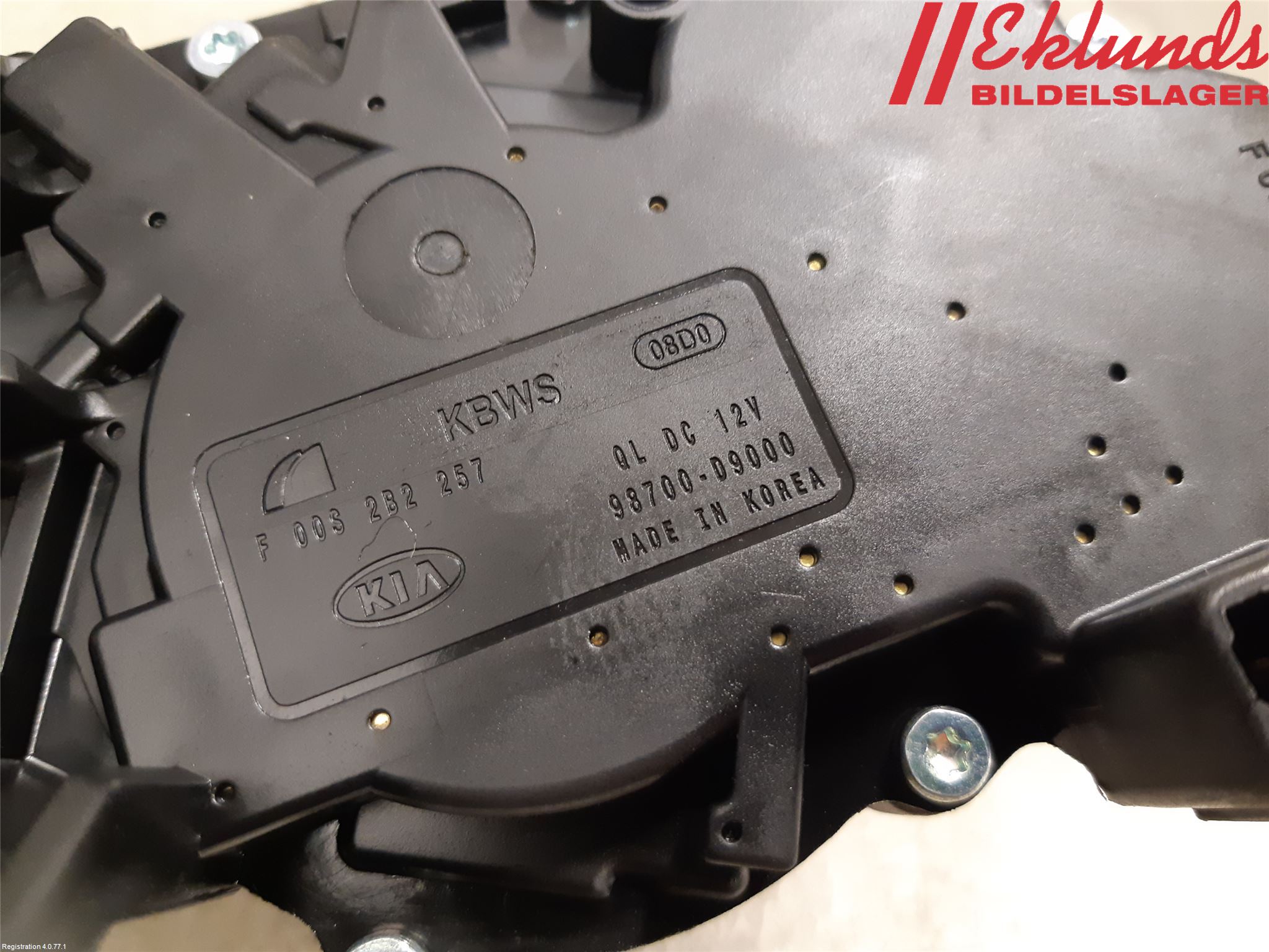 Kia SPORTAGE (QL) 16-21 Torkarmotor Baklucka