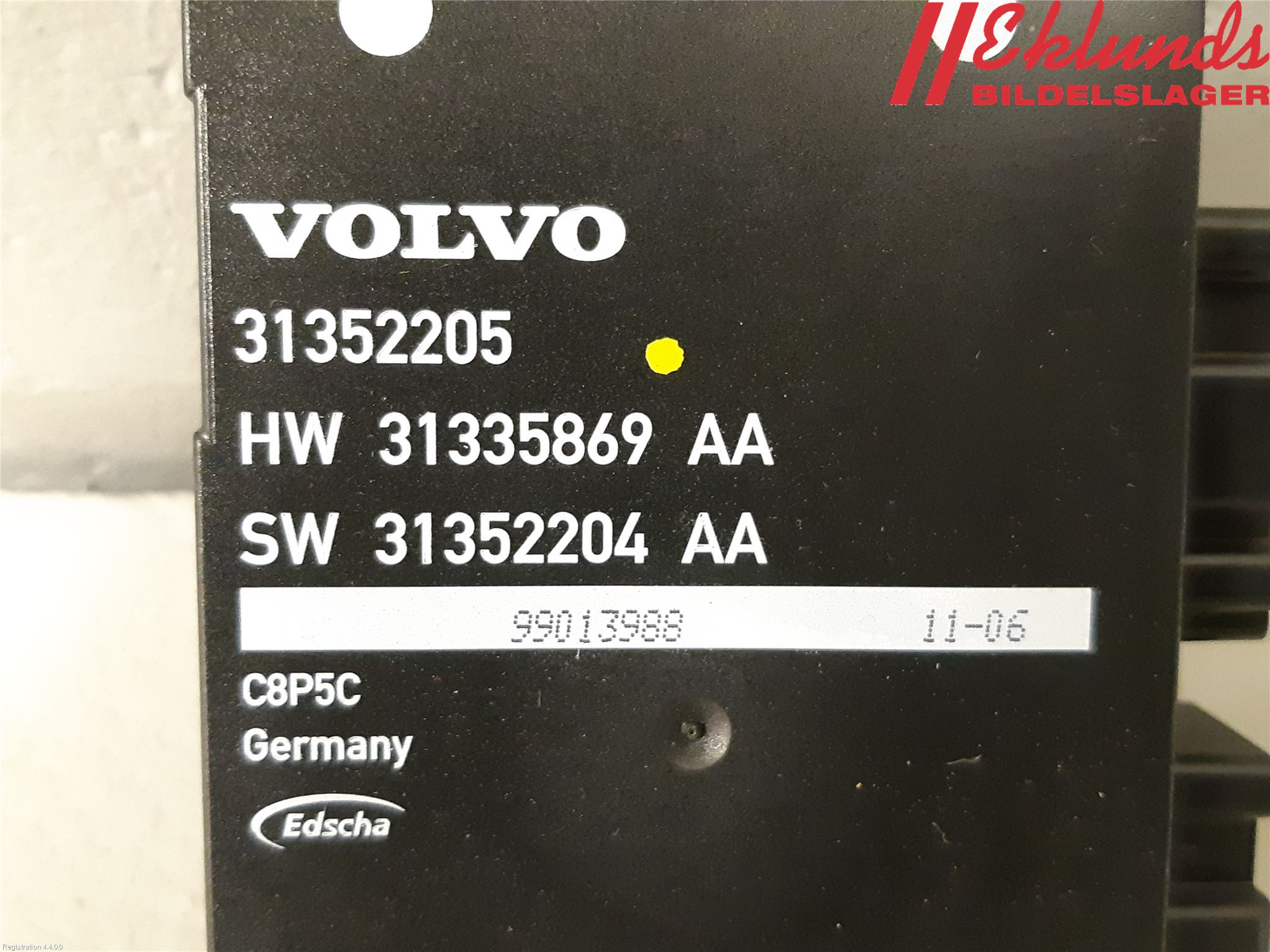 Volvo V70 08-13 Styrenhet Baklucka