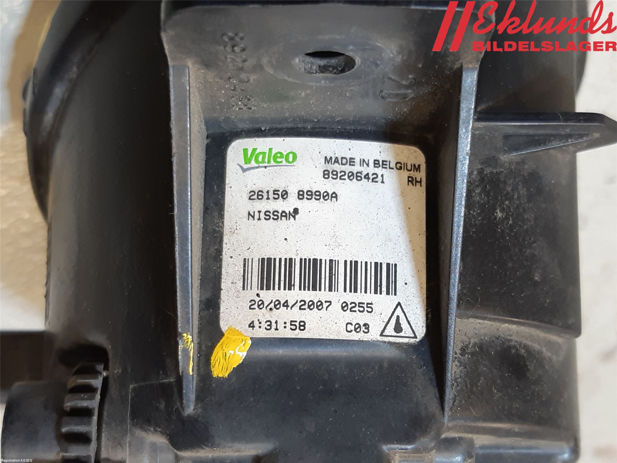 Nissan MICRA C+C Dimljus-Varselljus Fram