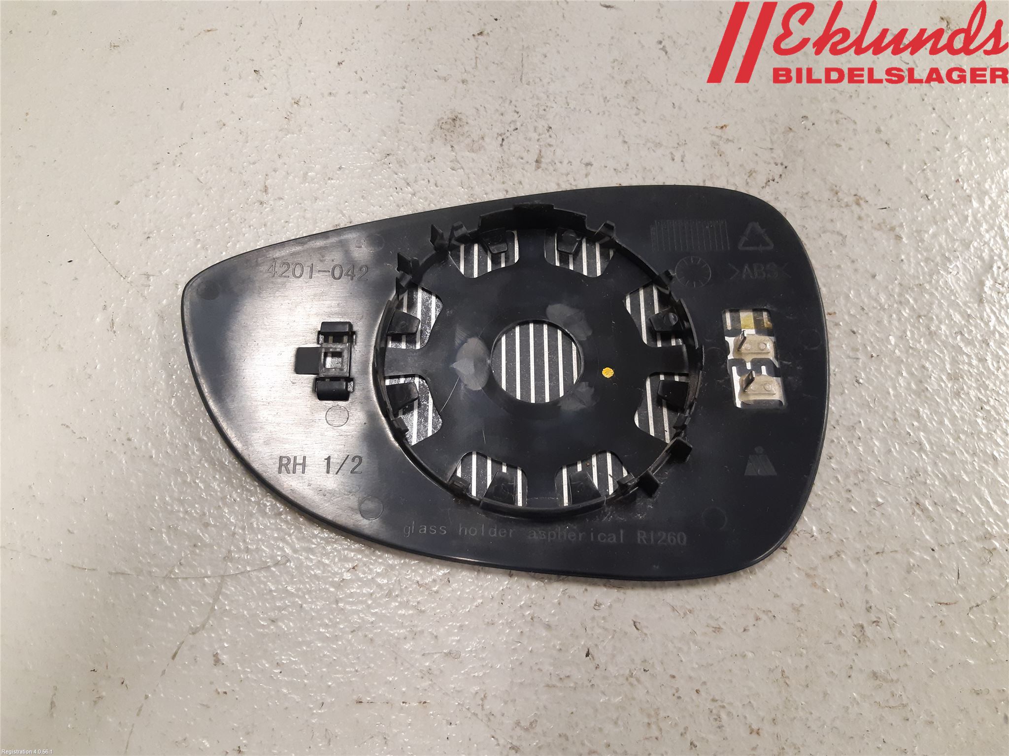 Ford FIESTA 09-12 Spegelglas Hö