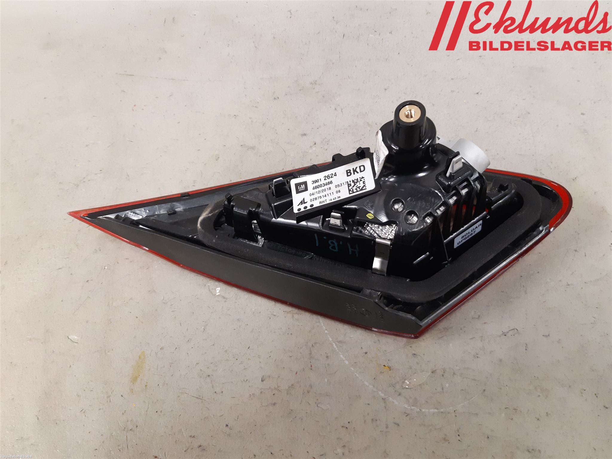 Opel CORSA E 15-19 Bakljus Lucka Hö