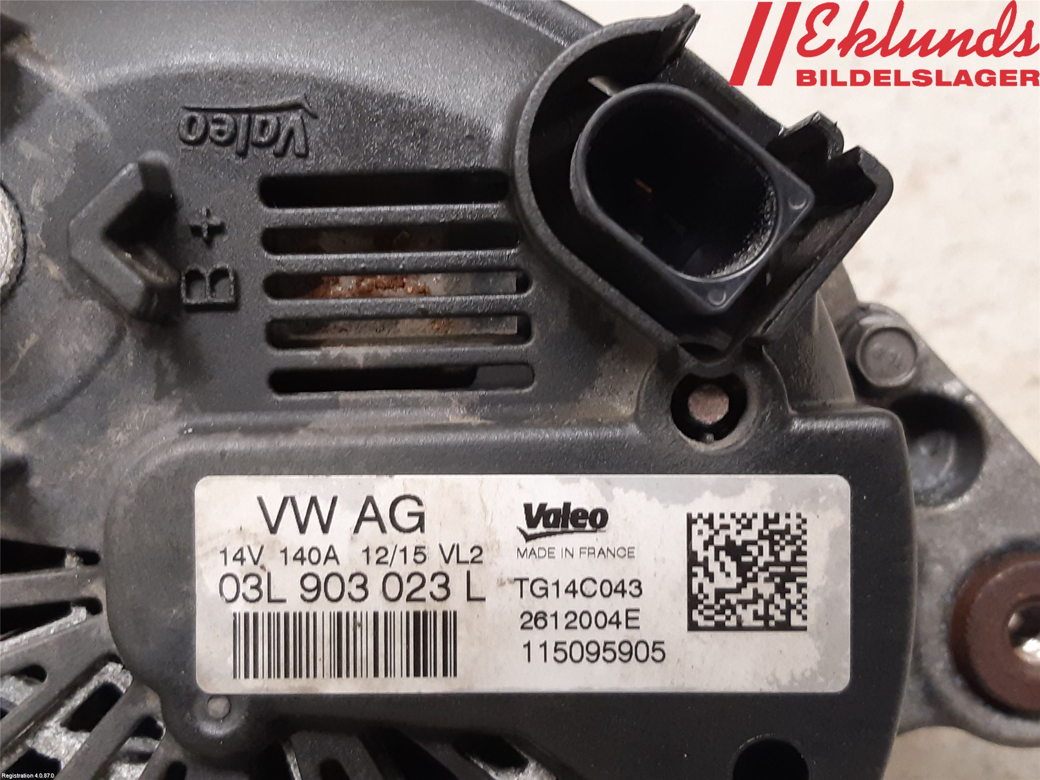 Volkswagen VW PASSAT 15-19 Generator