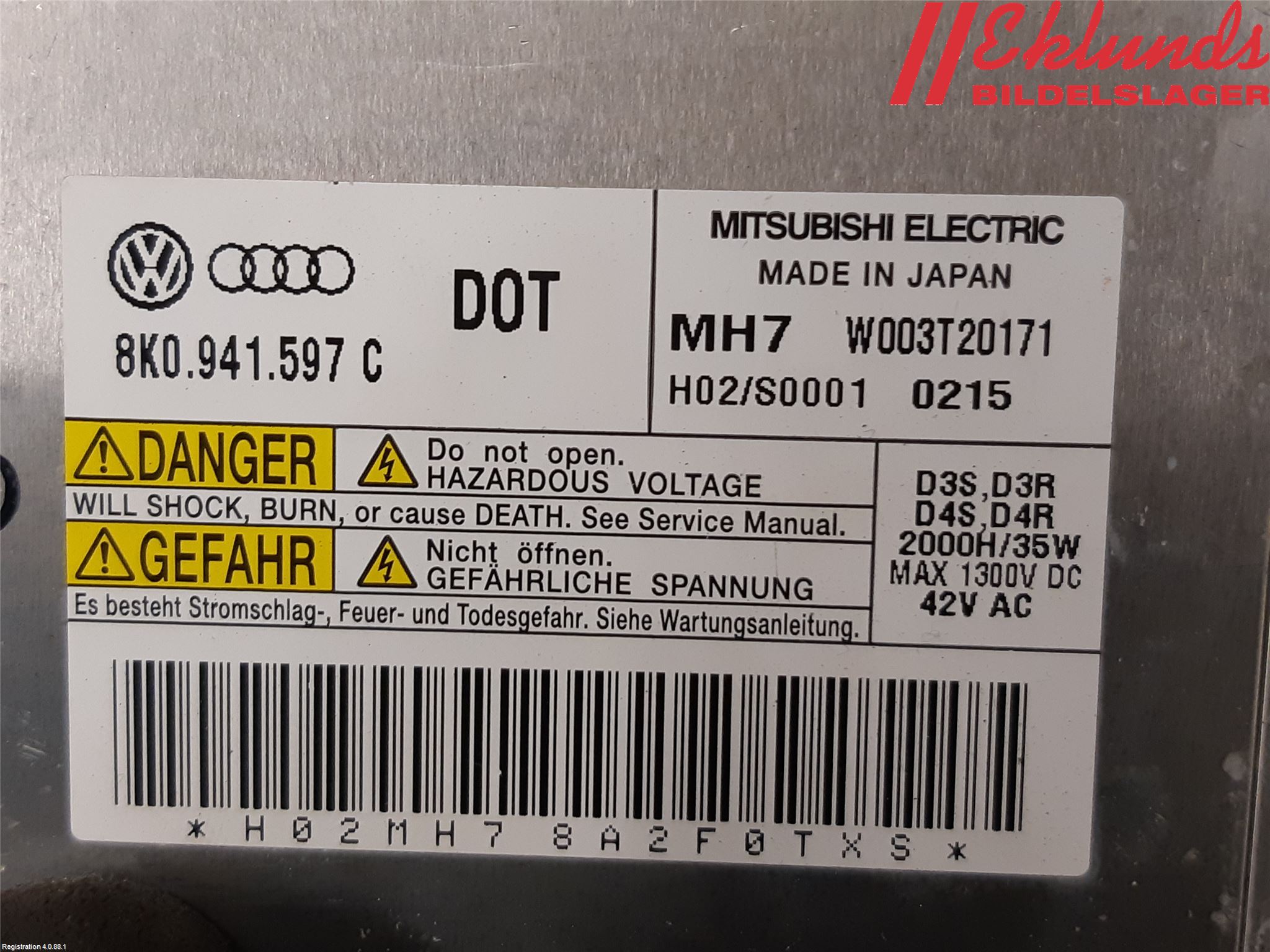 Audi A5 07-16 Styrenhet Strålkastare