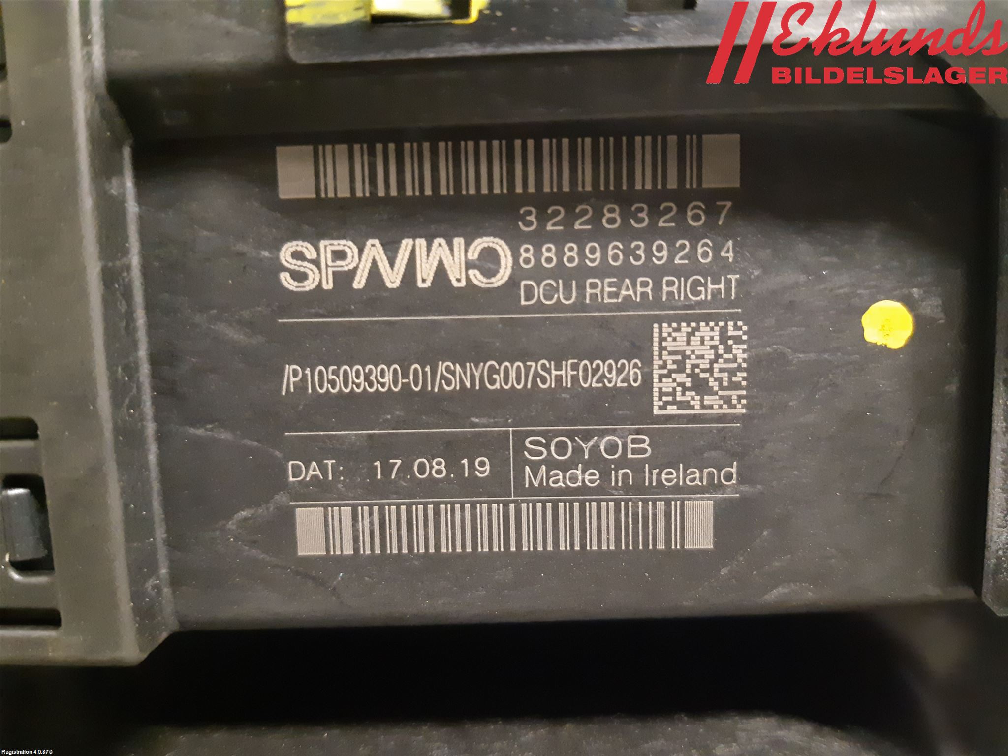 Volvo V60 19- Fönsterhiss El Kompl