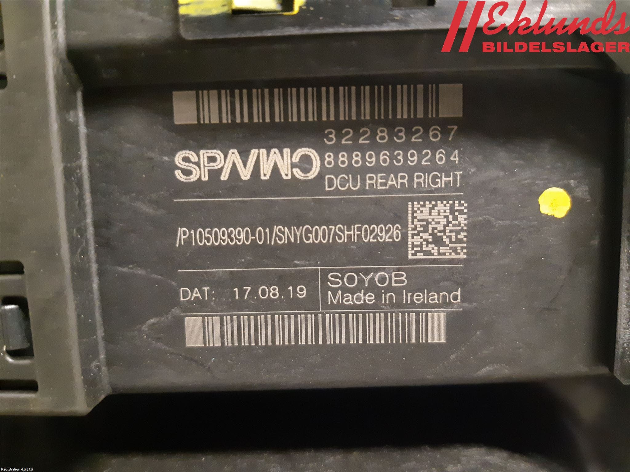 Volvo V60 19- Fönsterhiss El Kompl