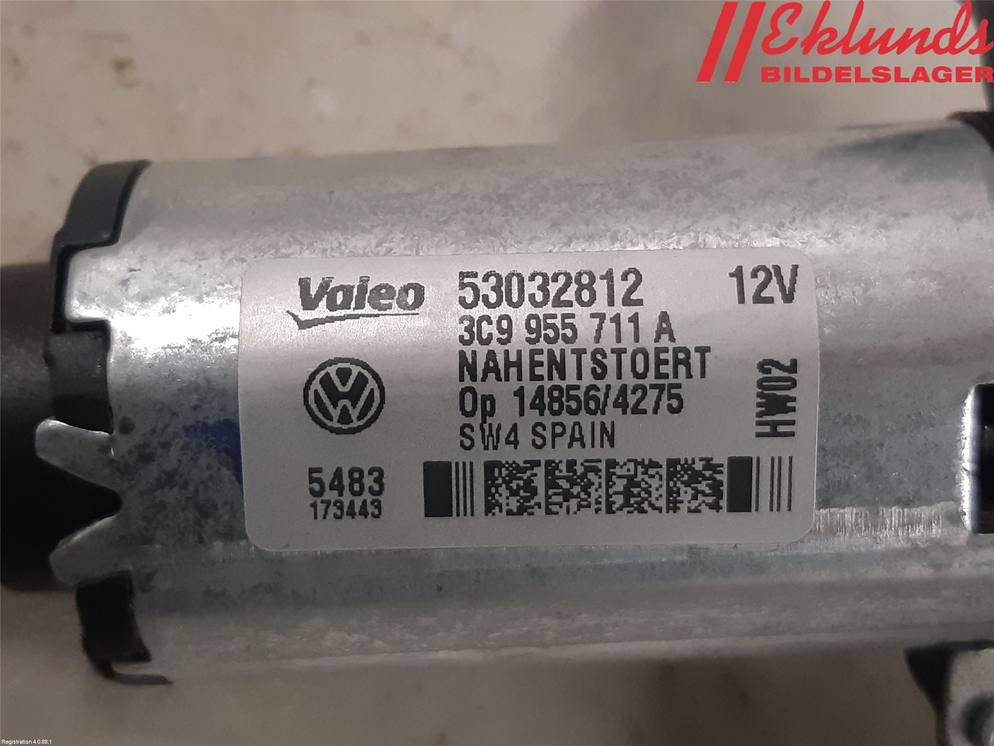 Volkswagen VW PASSAT 11-14 Torkarmotor Baklucka