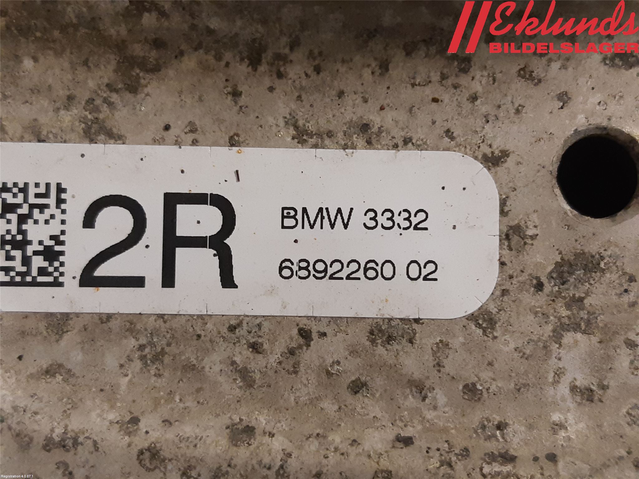 BMW iX I20 22- Bärarm Bak Höger