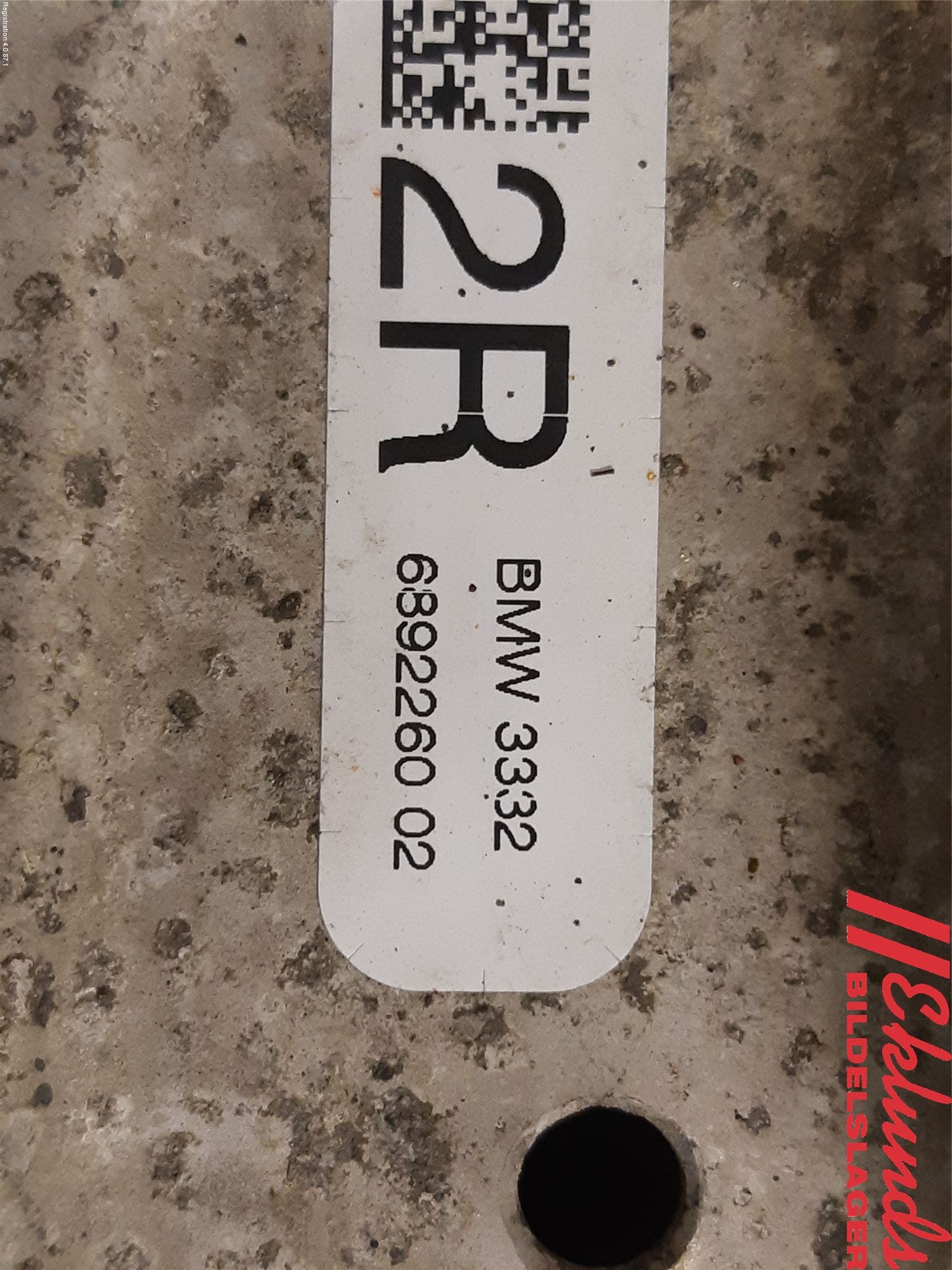 BMW iX I20 22- Bärarm Bak Höger