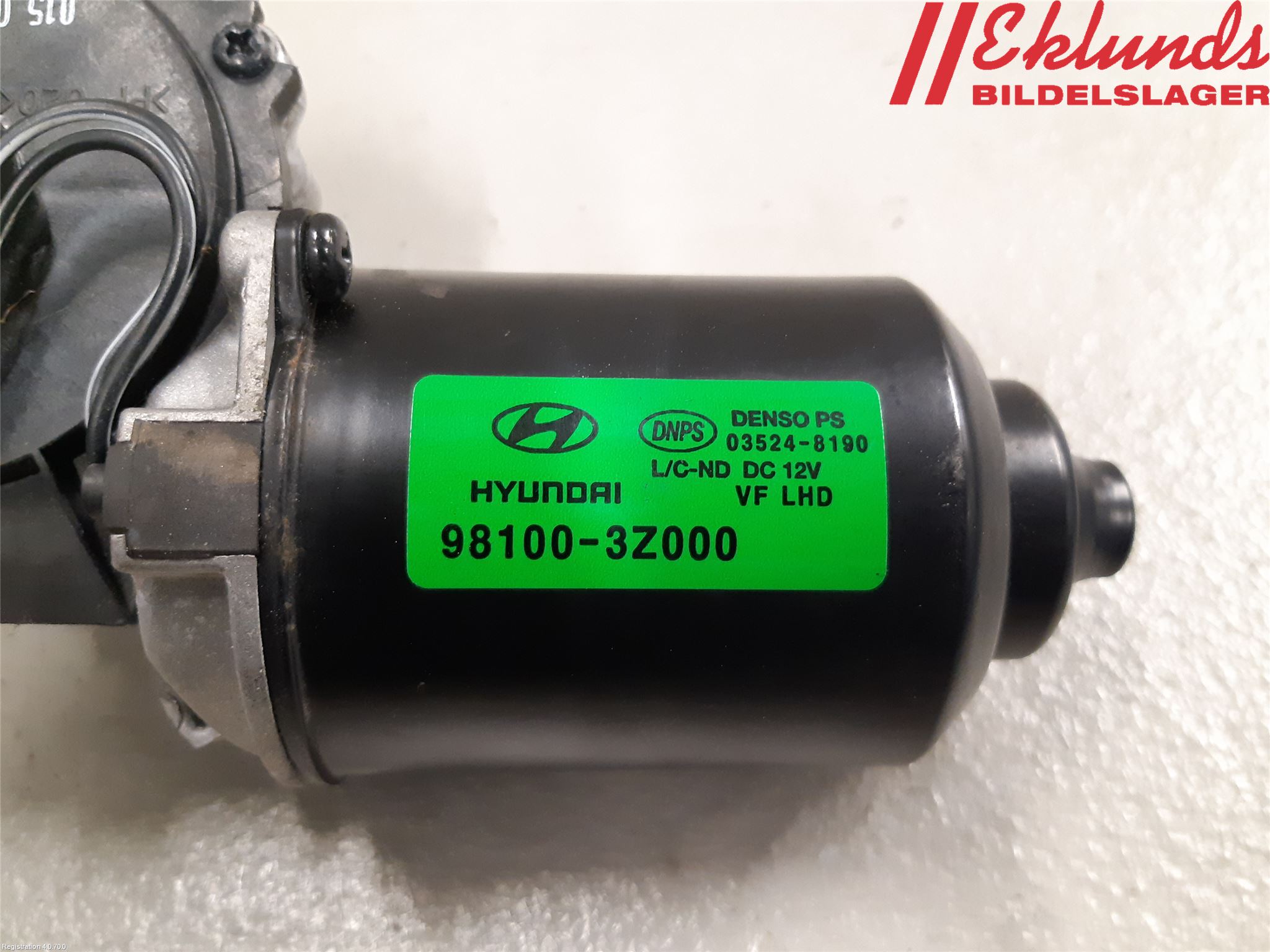 Hyundai i40 16-18 Torkarmotor Vindruta
