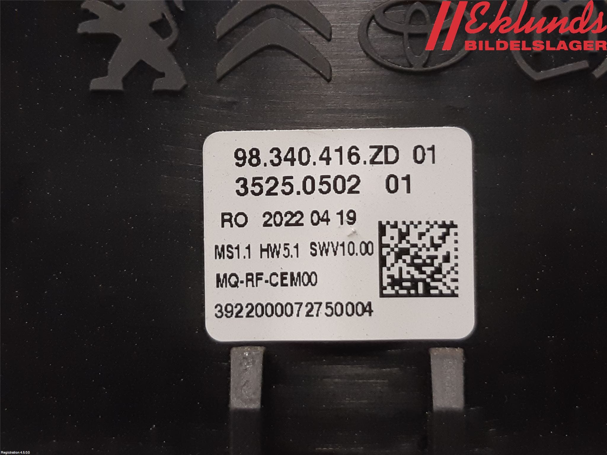 Citroen JUMPY/E-JUMPY 16- Cd Radio - Multimediapanel