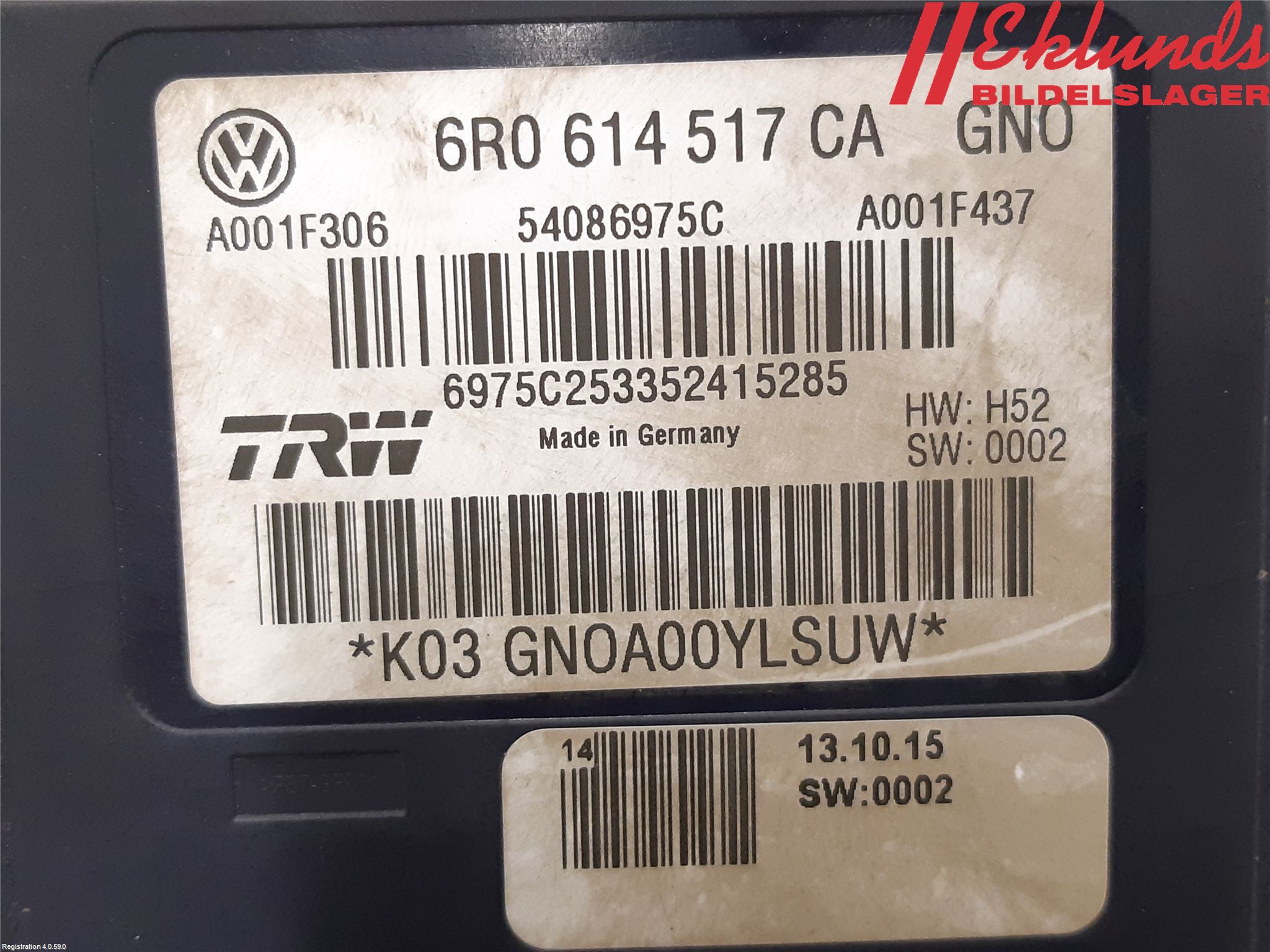 Skoda RAPID Abs Hydraulaggregat