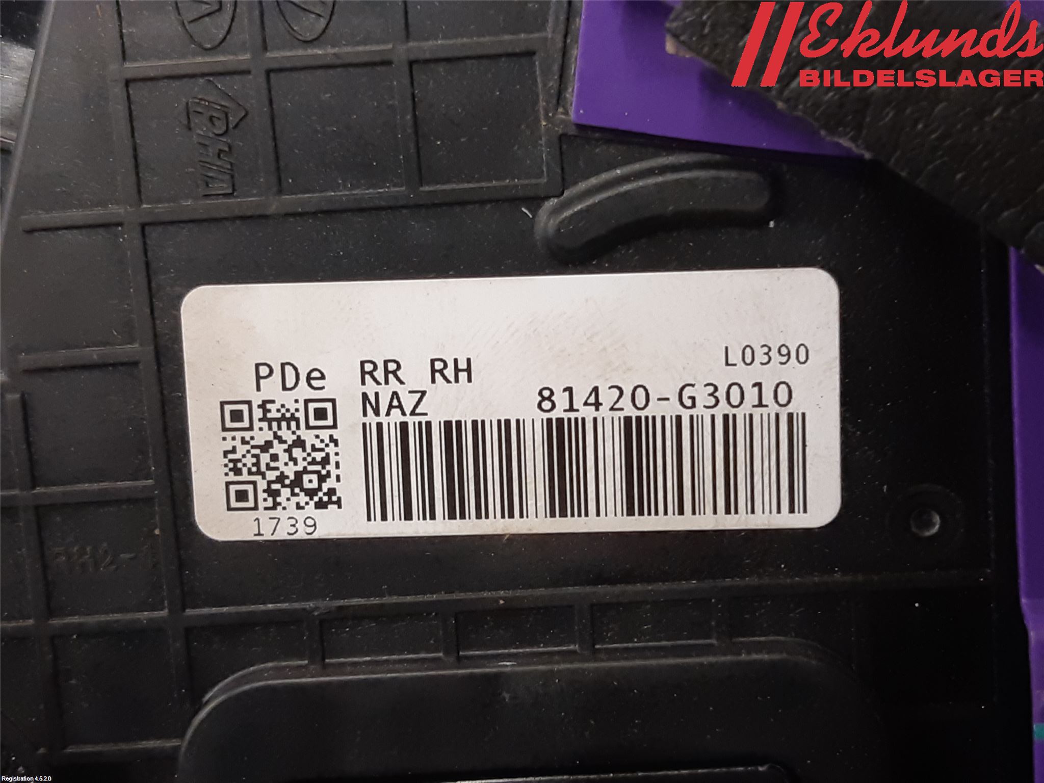 Hyundai i30 PD 17- Låskista-Dörrlås